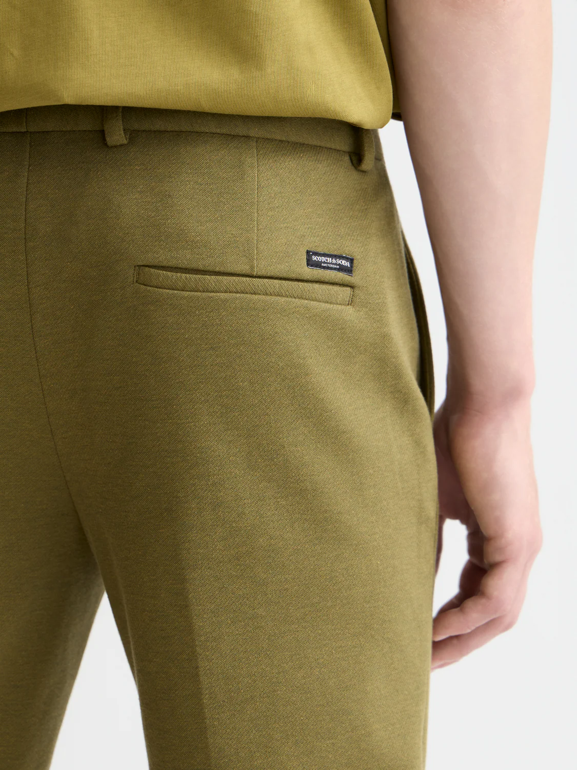 Seasonal Essentials Mott tailored cotton blend jersey chino - Image 10