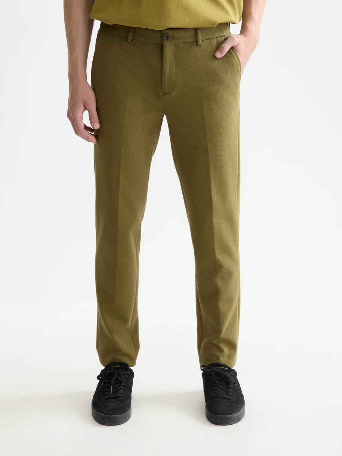 Seasonal Essentials Mott tailored cotton blend jersey chino - Image 9