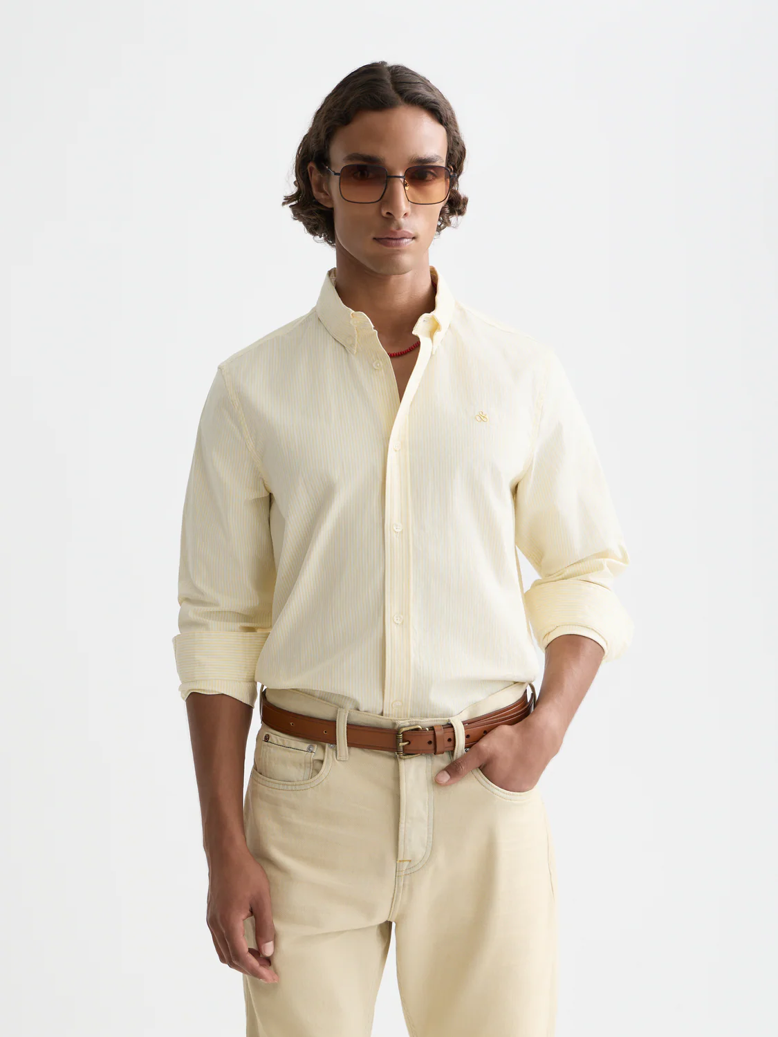 Seasonal Essentials striped oxford shirt