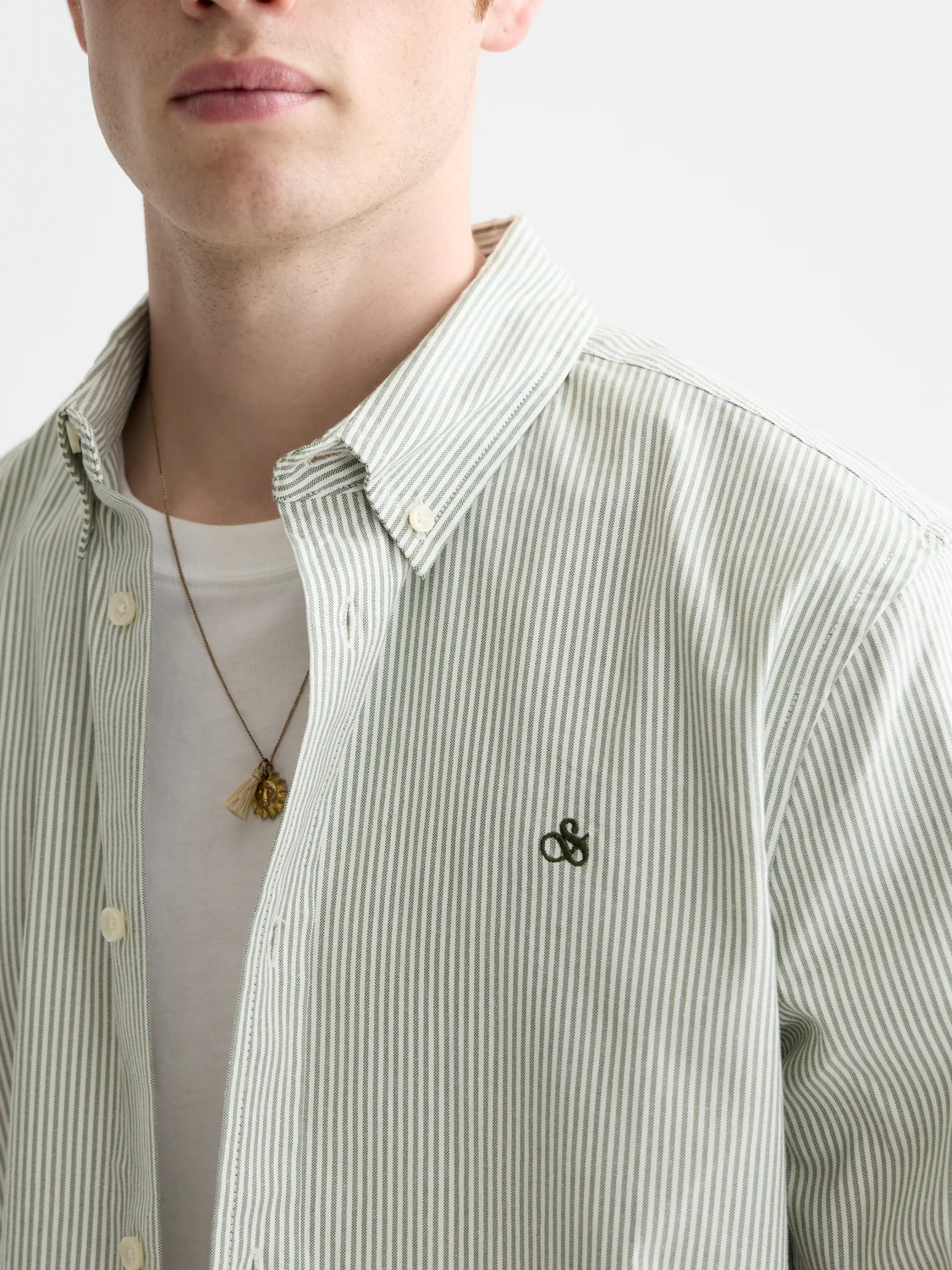 Seasonal Essentials striped oxford shirt - Image 10
