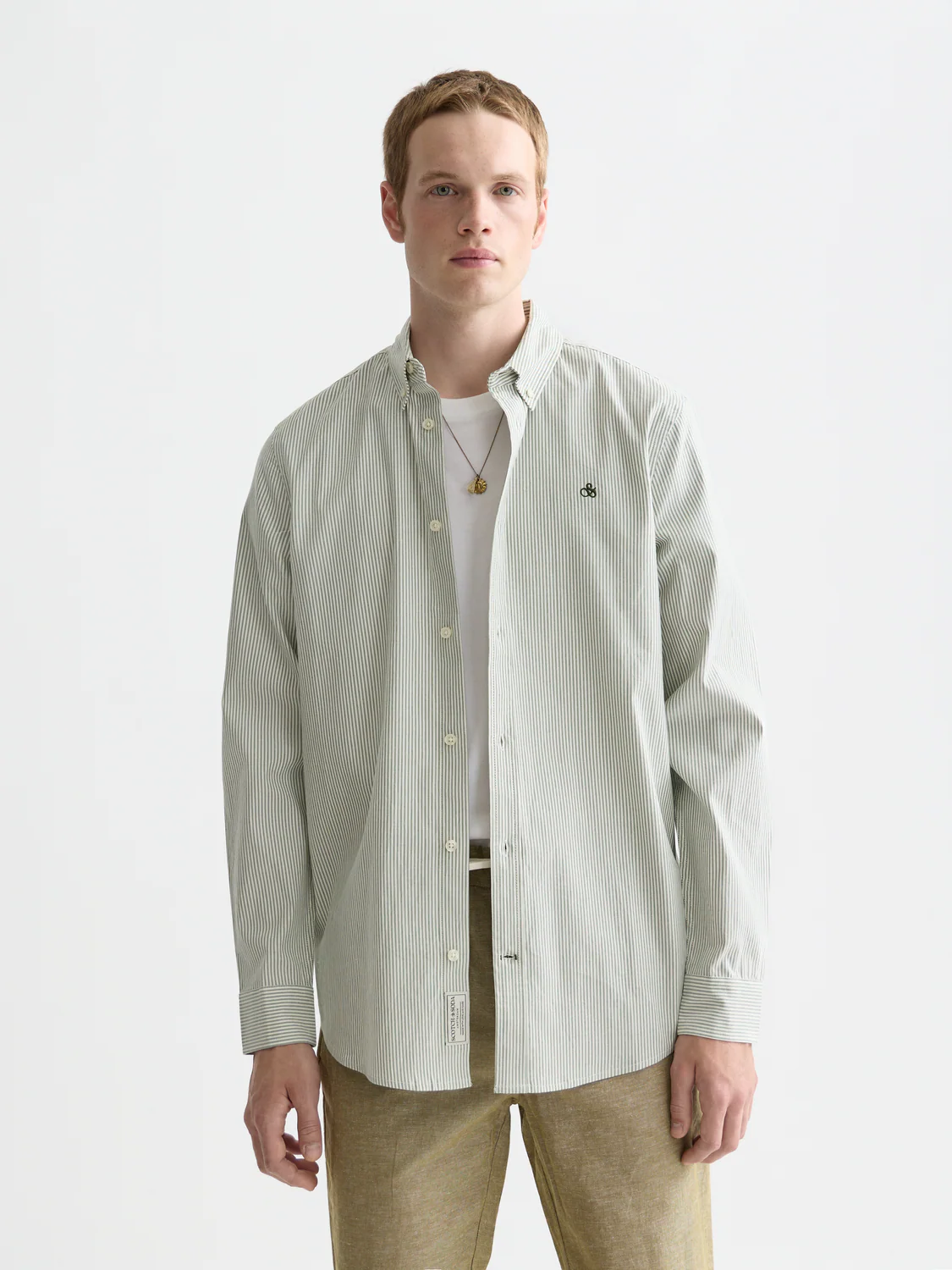 Seasonal Essentials striped oxford shirt - Image 8