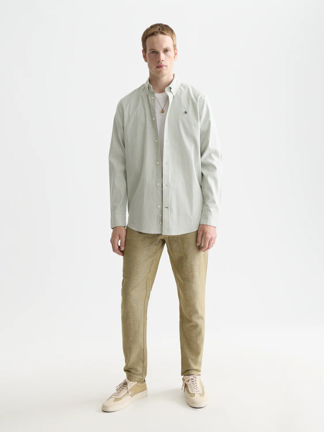 Seasonal Essentials striped oxford shirt - Image 9