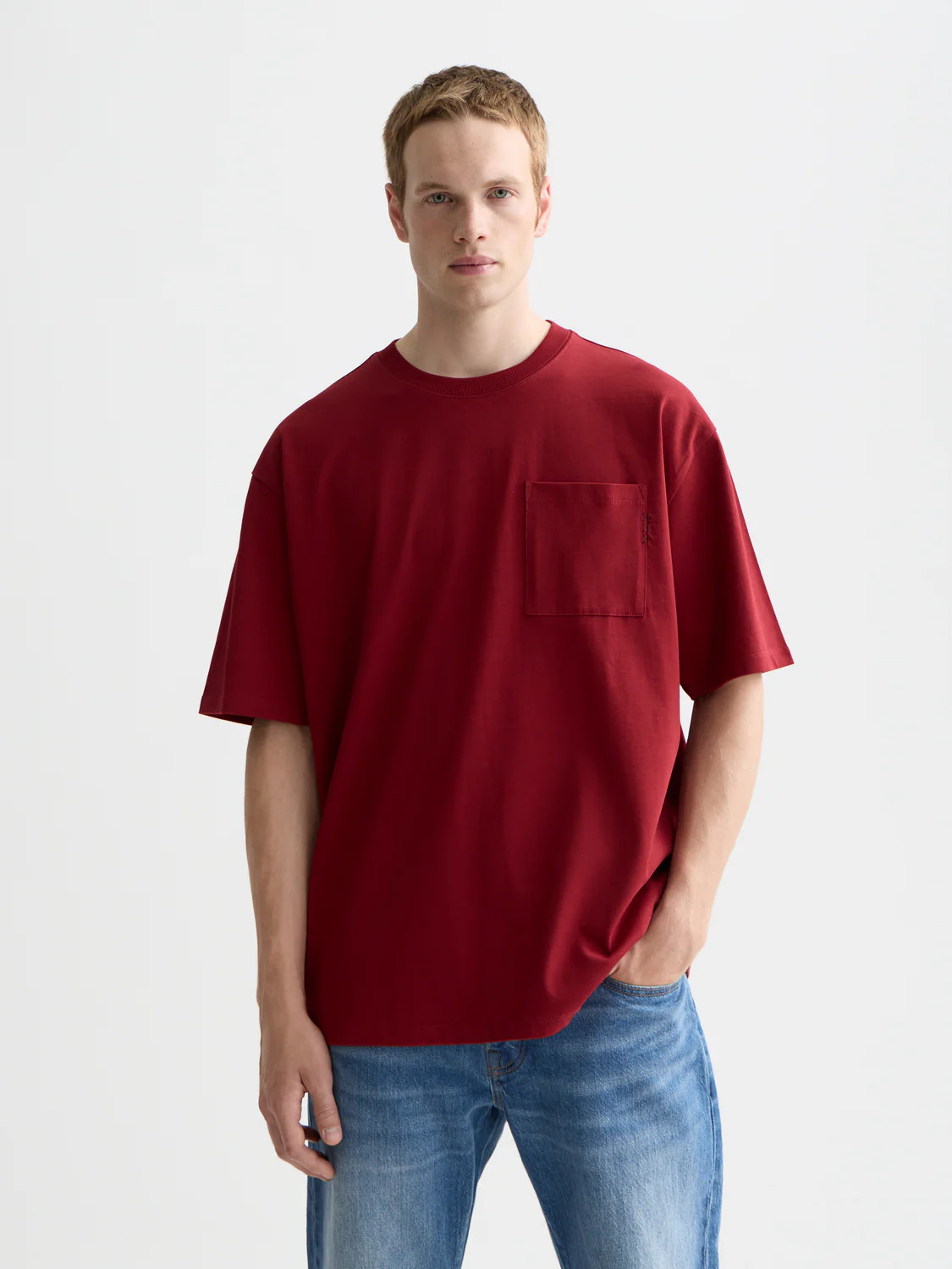 Seasonal Essentials 3 crosses pocket loose T-shirt - Image 15