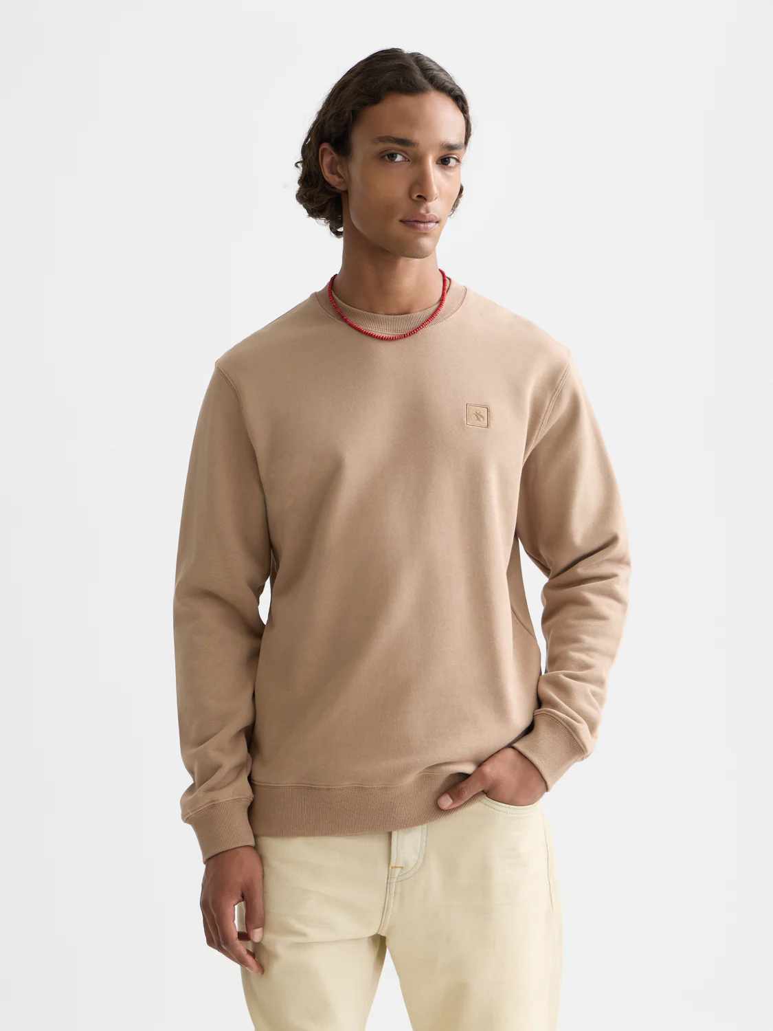 Seasonal core logo badge regular-fit sweatshirt