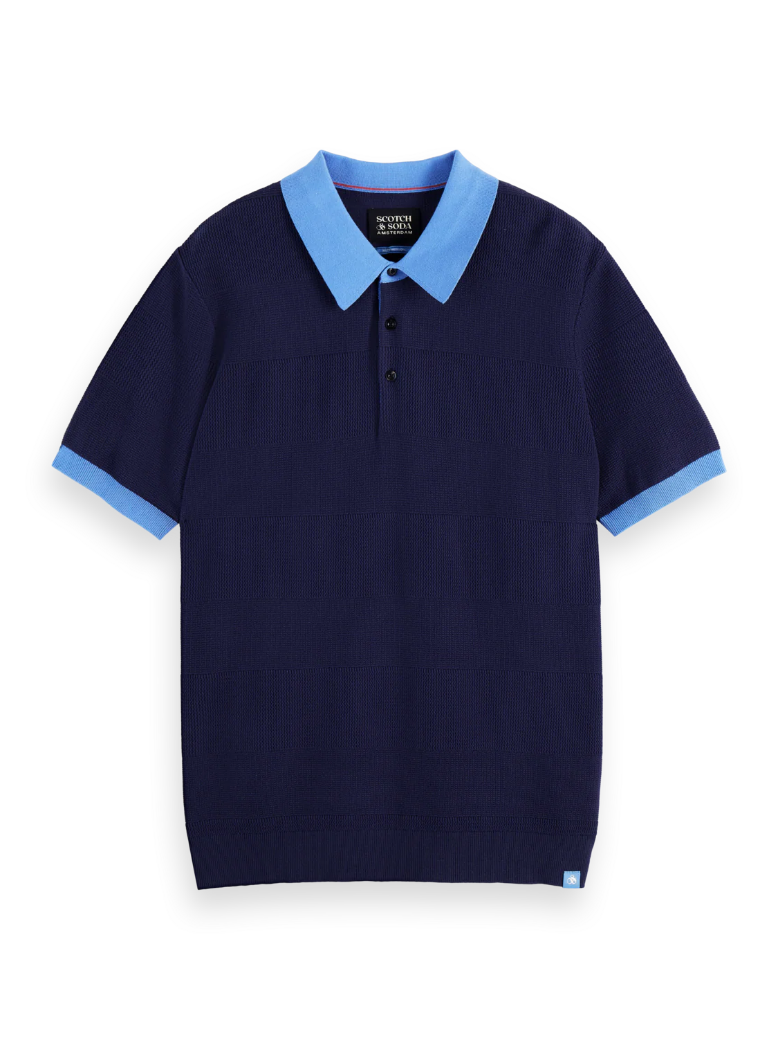 Knitted striped polo - Image 5