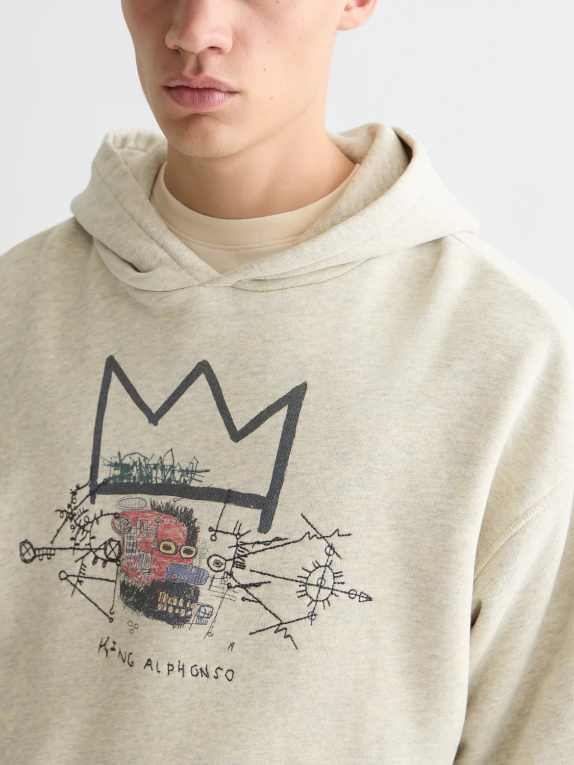 Scotch & Soda x Basquiat Washed Artwork Hoodie - Image 3
