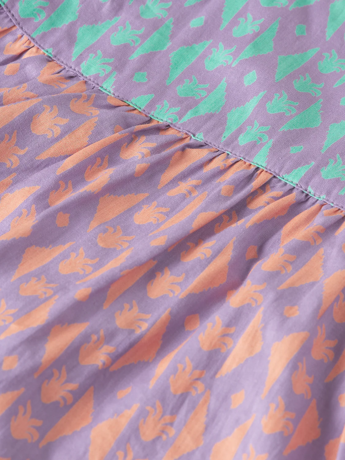 Girls print cotton strap dress - Image 3