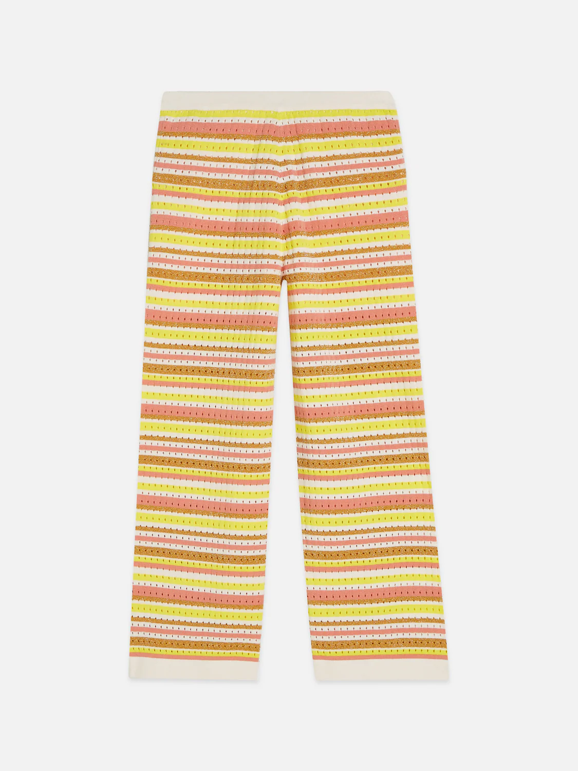 Girls stripe knitted sweatpants - Image 2