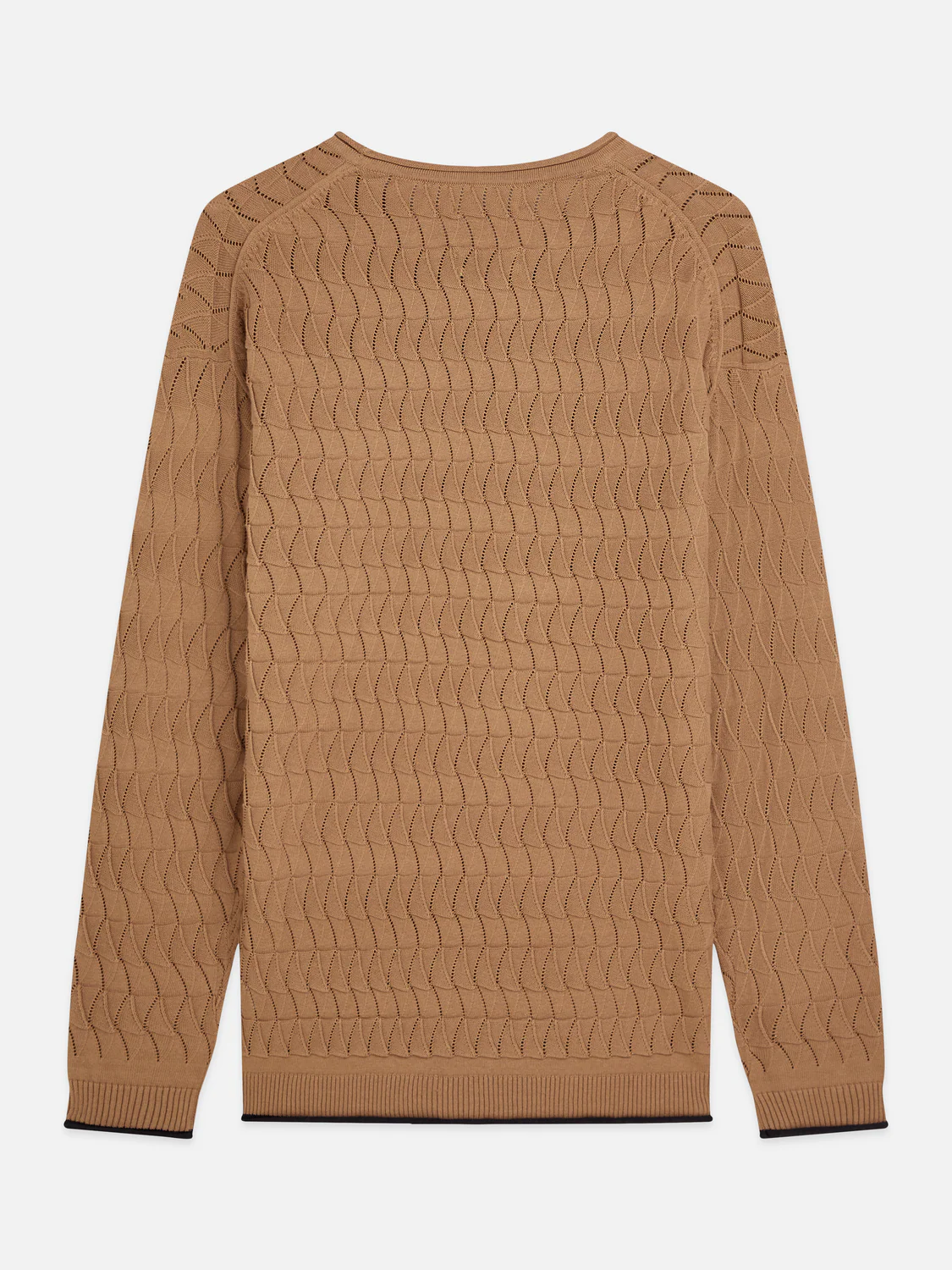 Pointelle dropped shoulder pullover - Image 6