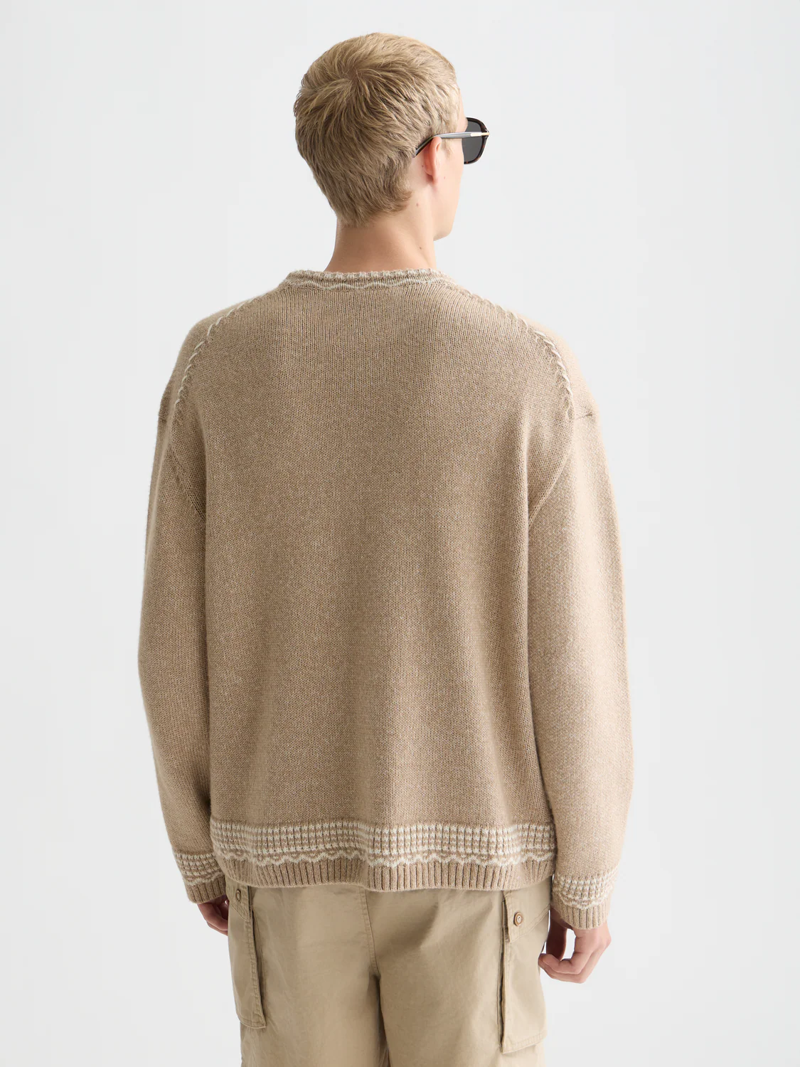 Jacquard loose pullover - Image 4