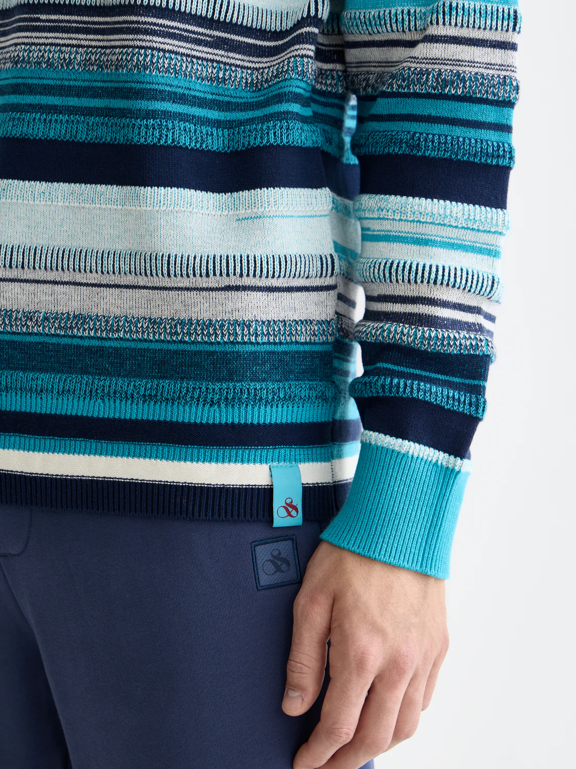 Striped knitted pullover - Image 3