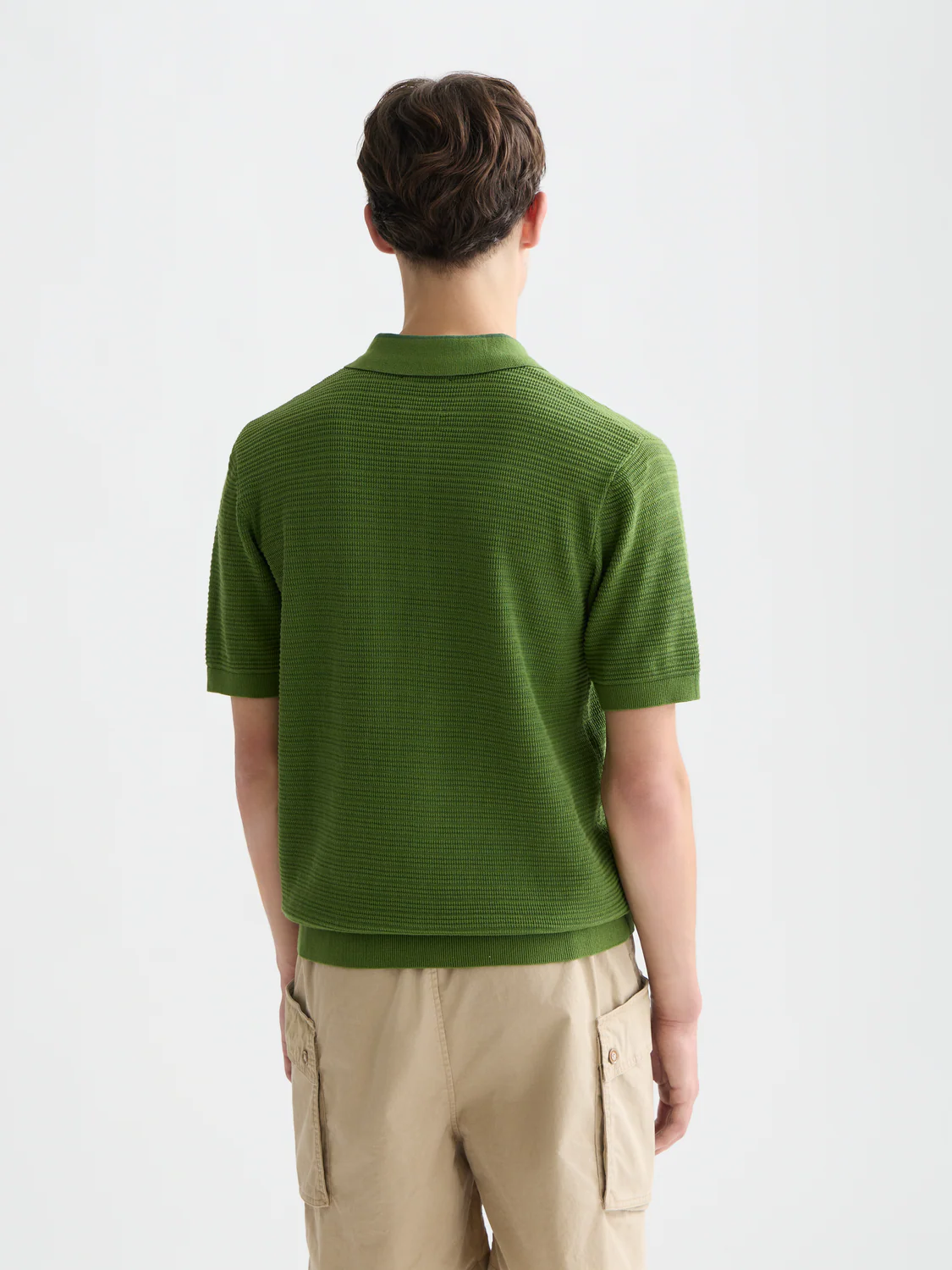 Structured knitted polo - Image 11