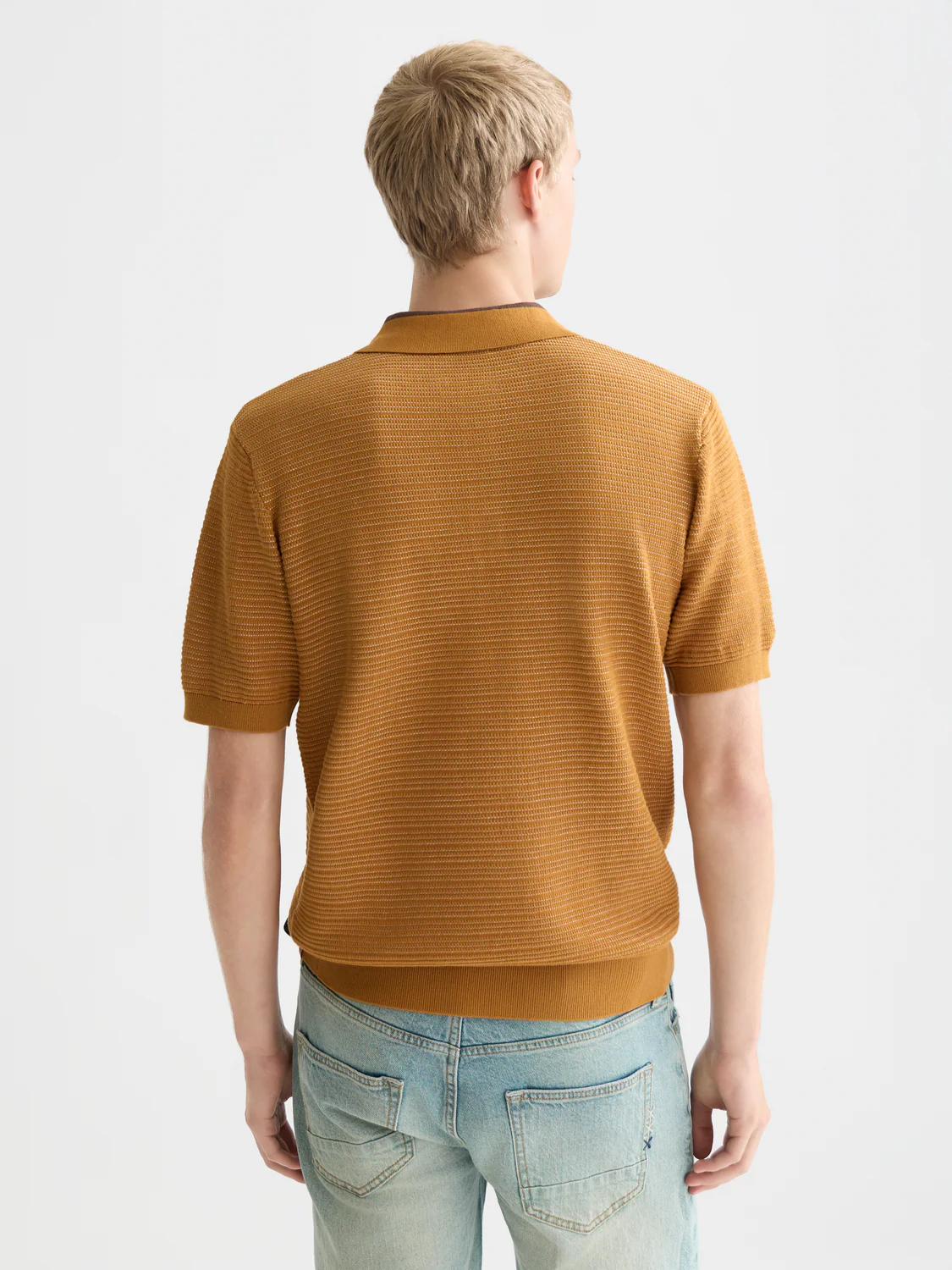 Structured knitted polo - Image 17