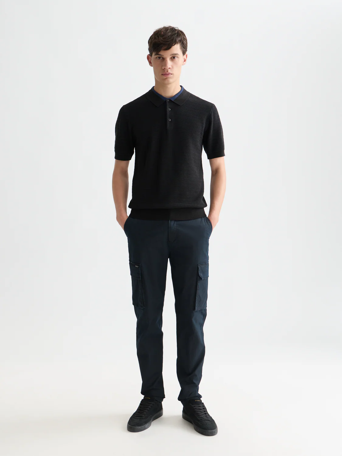 Structured knitted polo - Image 2