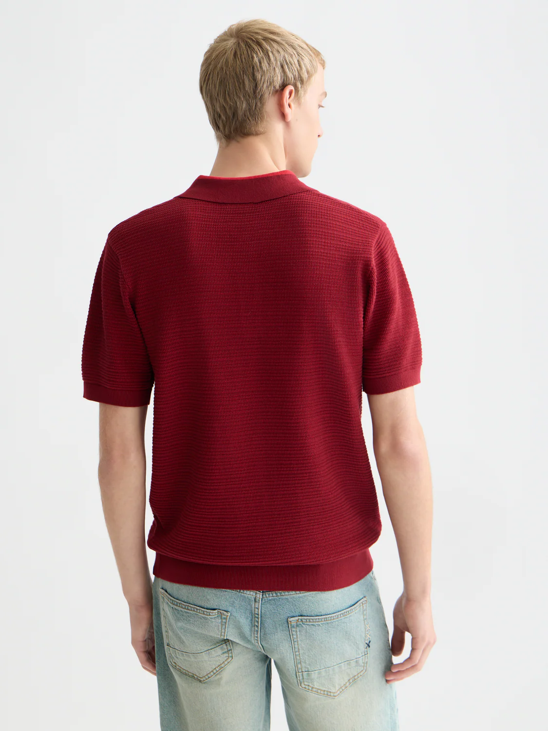 Structured knitted polo - Image 25