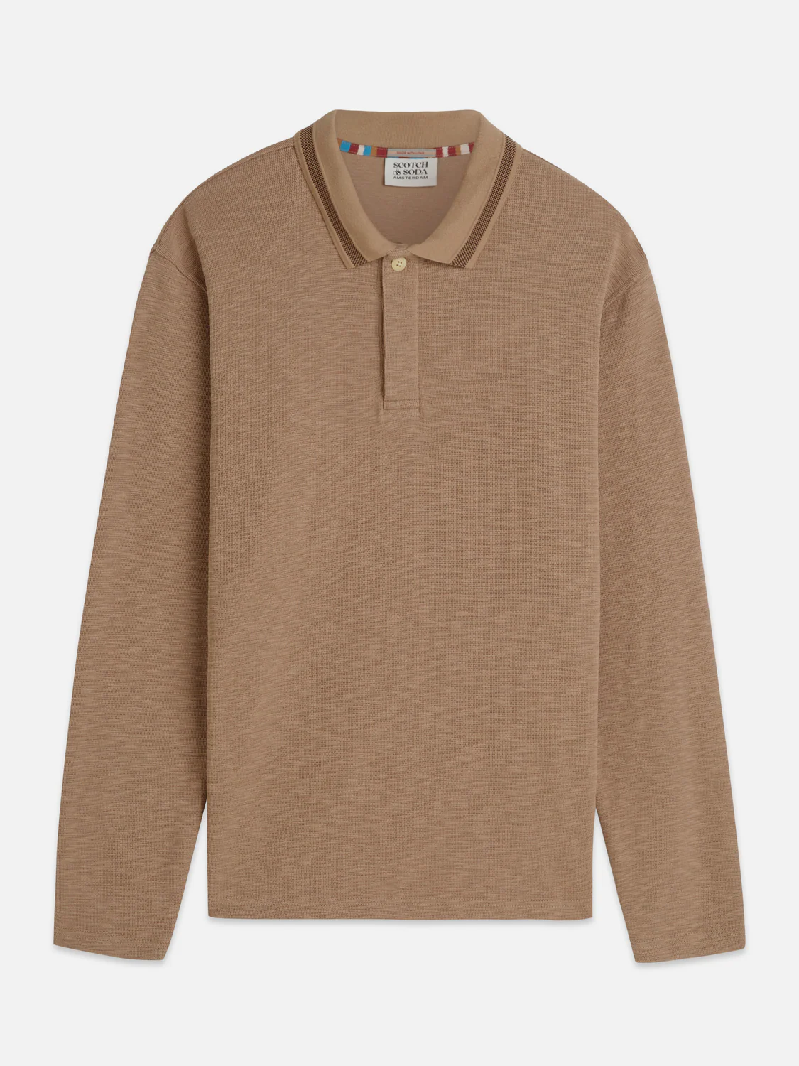 Structured relaxed long sleeve polo - Image 5
