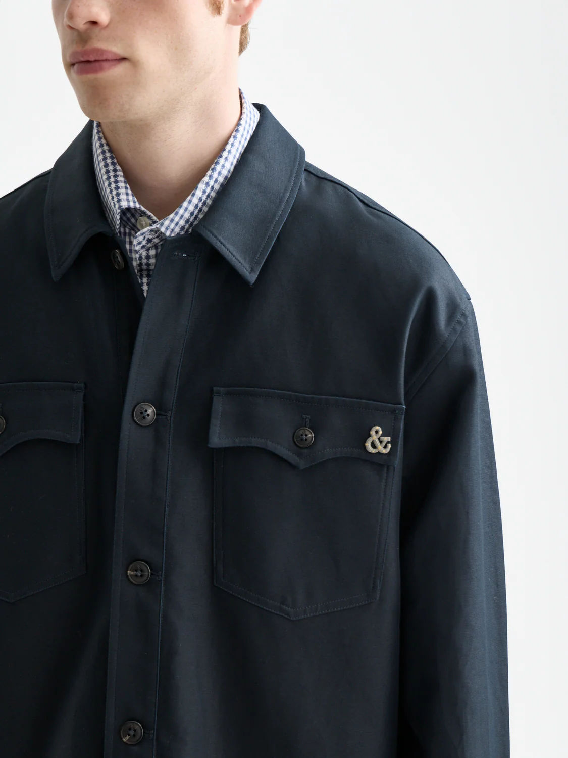 Cotton-blend twill relaxed overshirt - Image 3