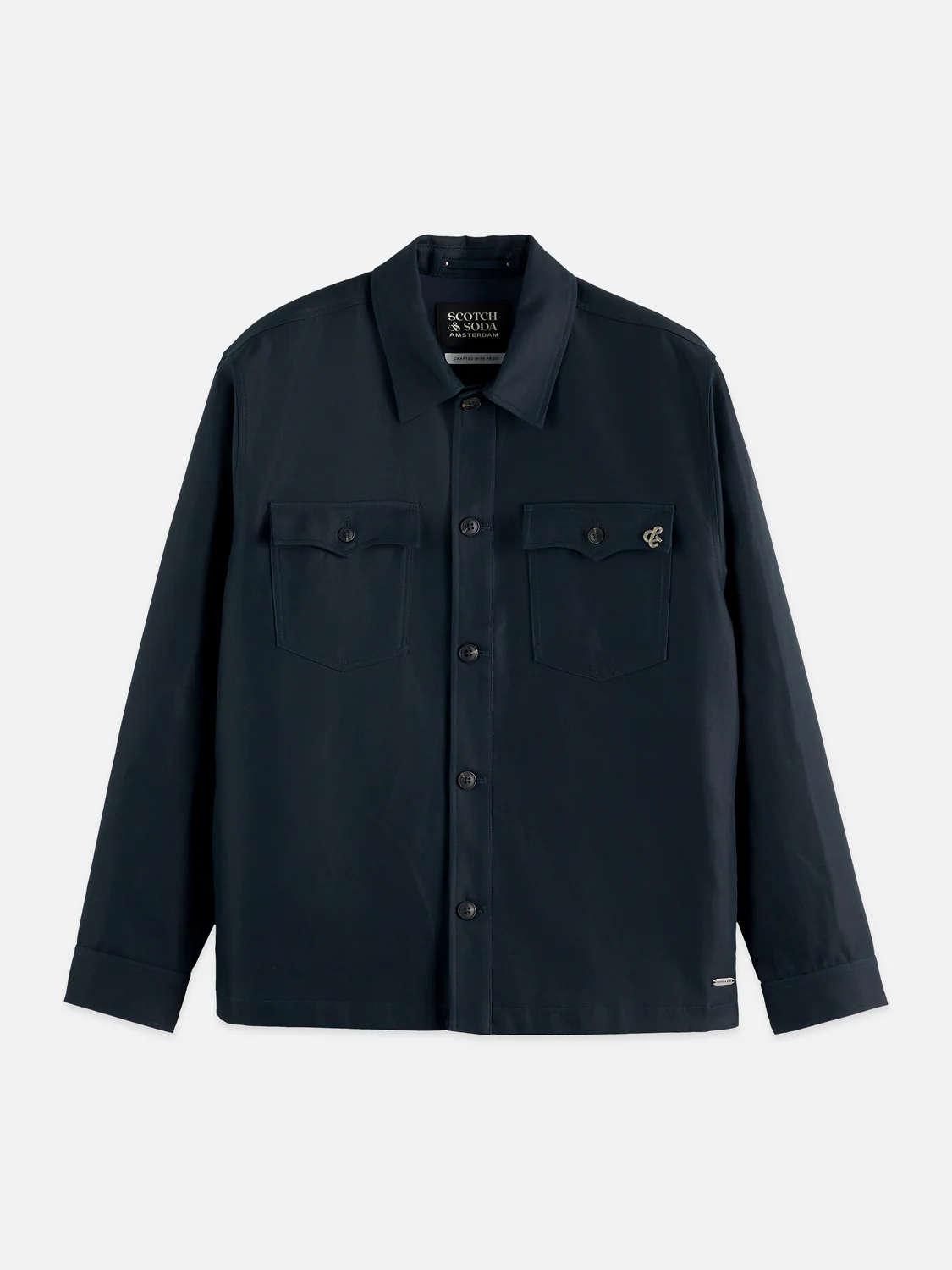Cotton-blend twill relaxed overshirt - Image 5