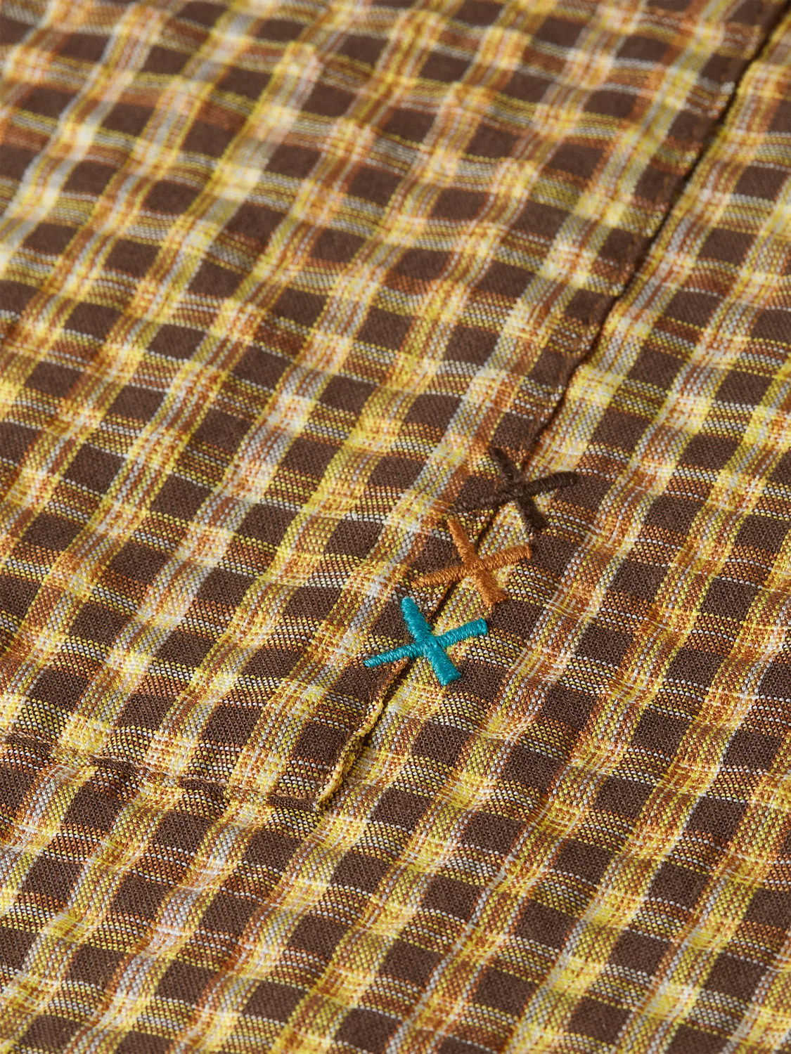 Seersucker micro-check relaxed shirt - Image 14