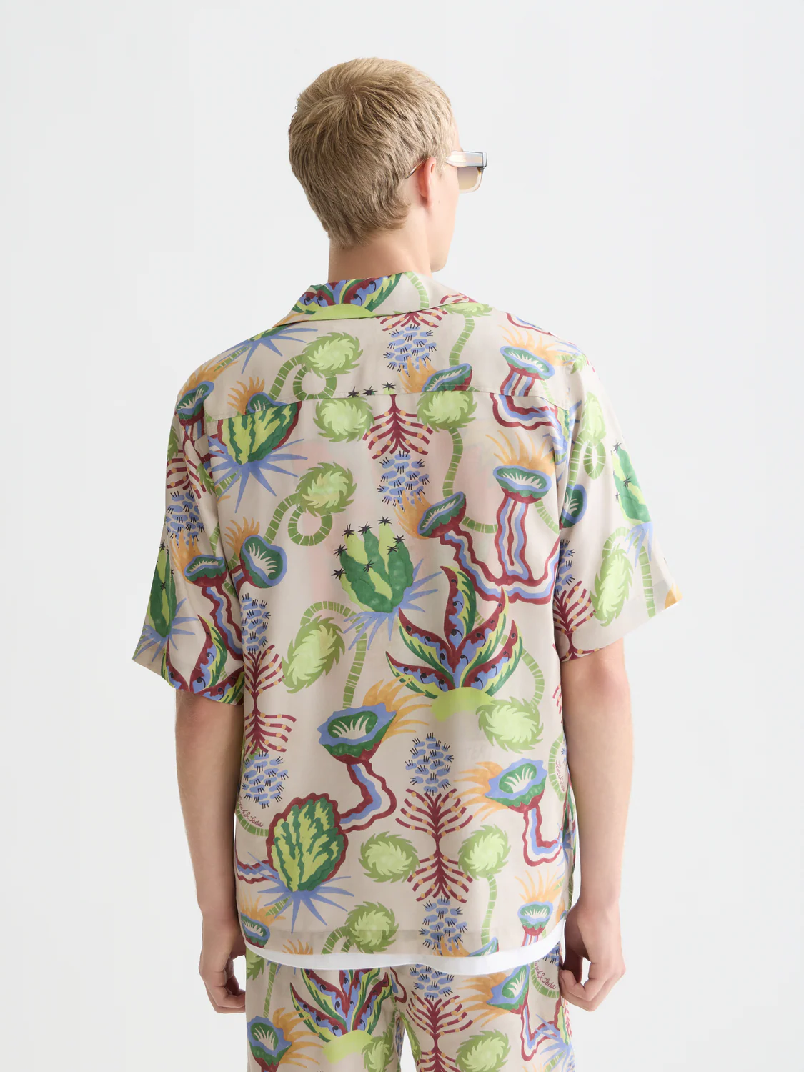 Printed tencel relaxed short sleeve shirt - Image 4