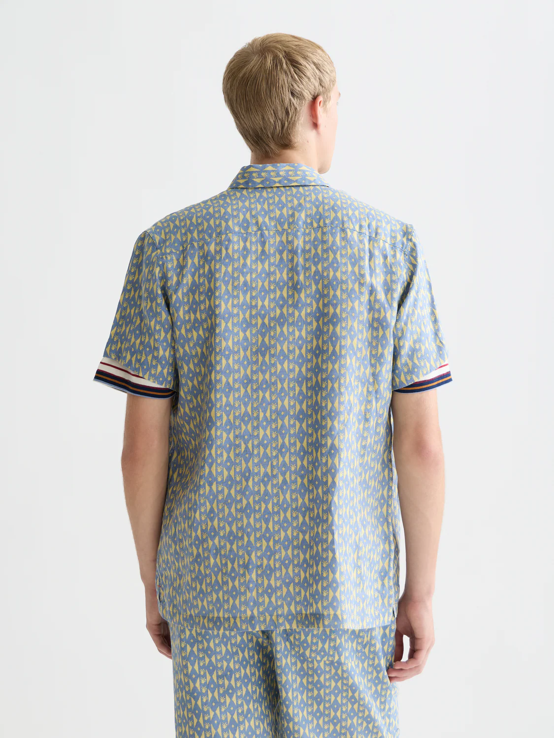 Printed linen short sleeve shirt - Image 4