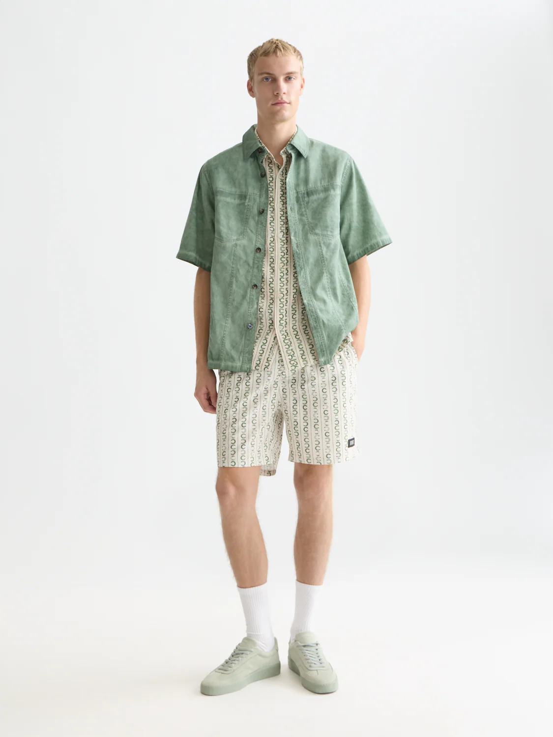 Washed cotton short sleeve shirt - Image 2