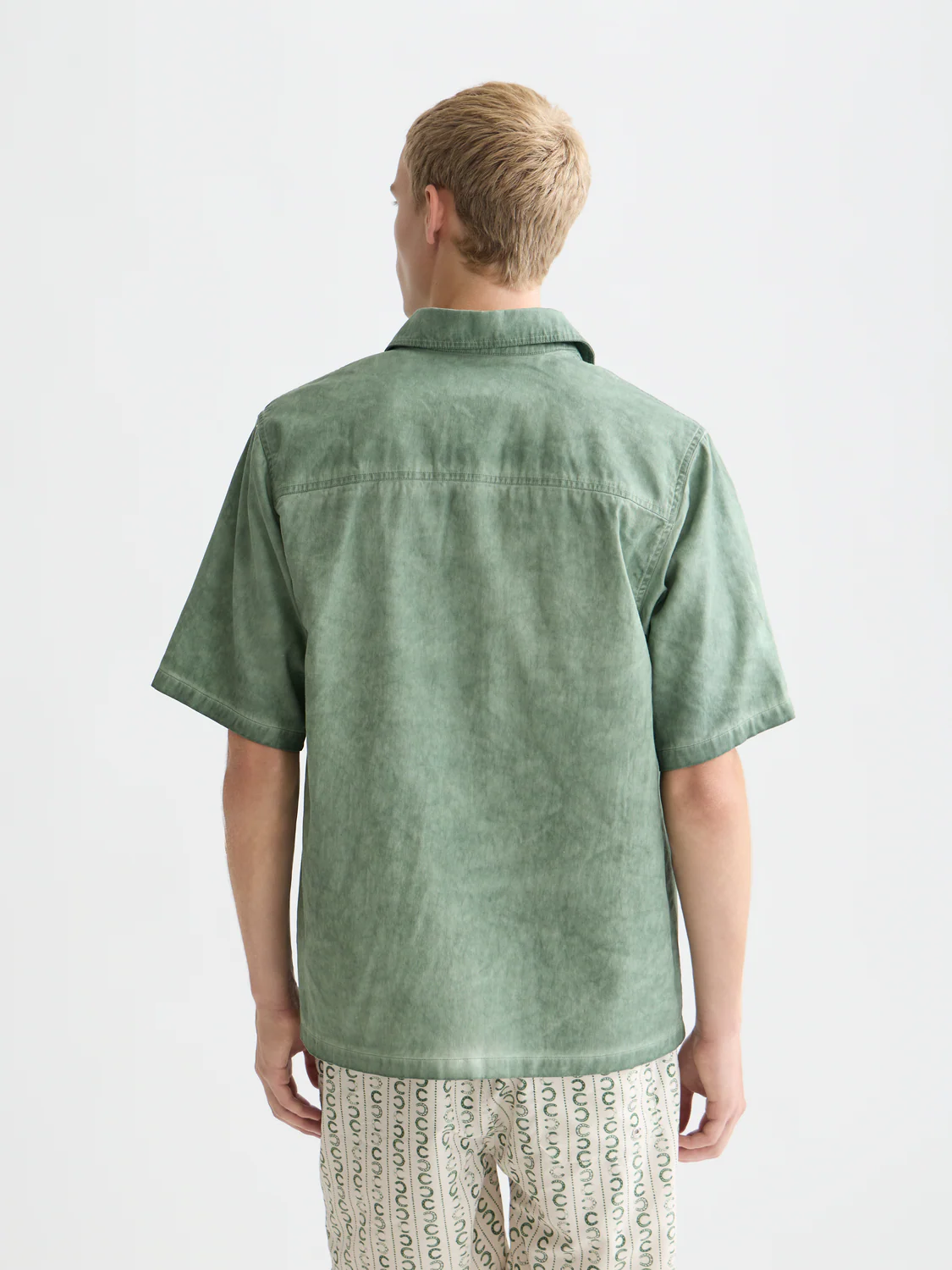 Washed cotton short sleeve shirt - Image 4