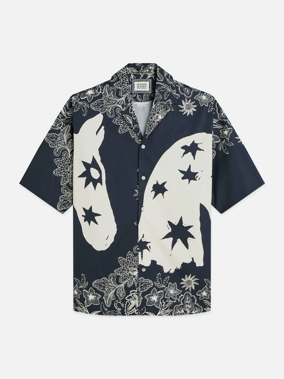 Printed relaxed short sleeve shirt - Image 5