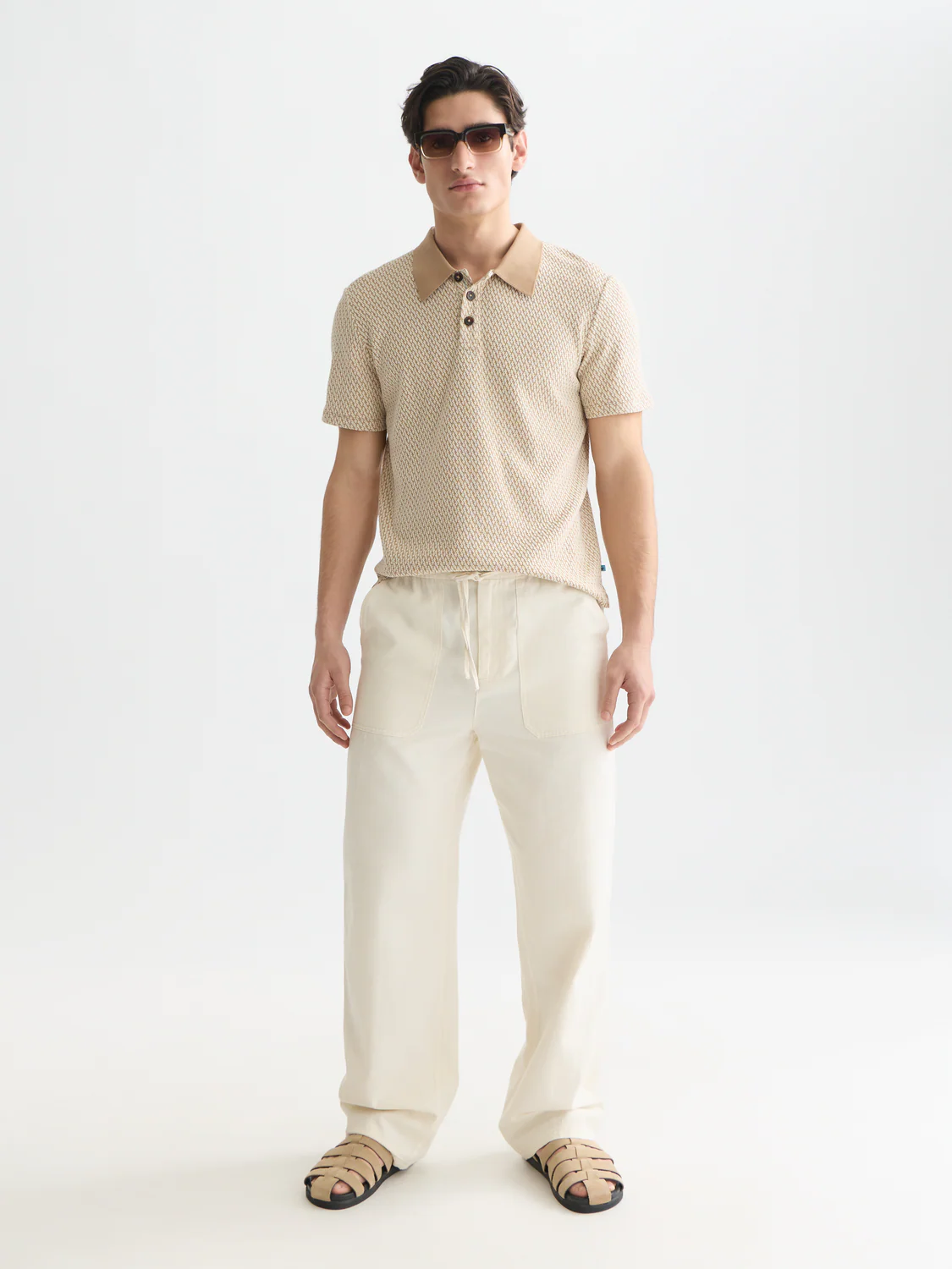 Jacquard relaxed polo - Image 2