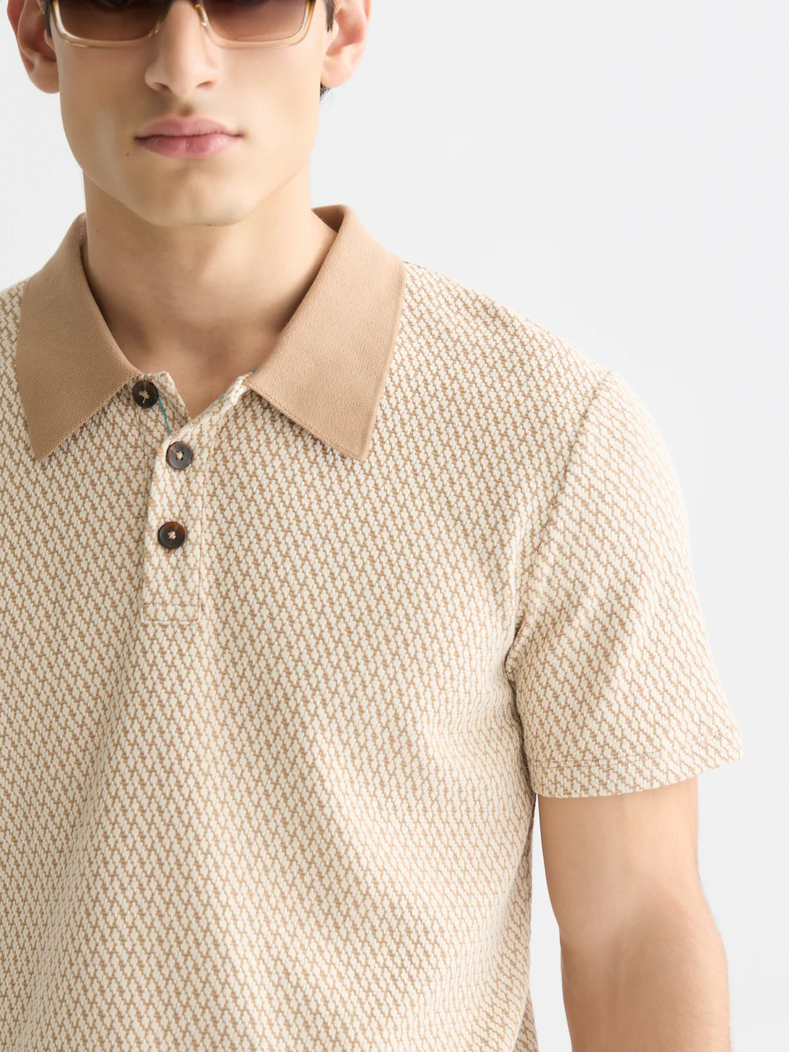 Jacquard relaxed polo - Image 3