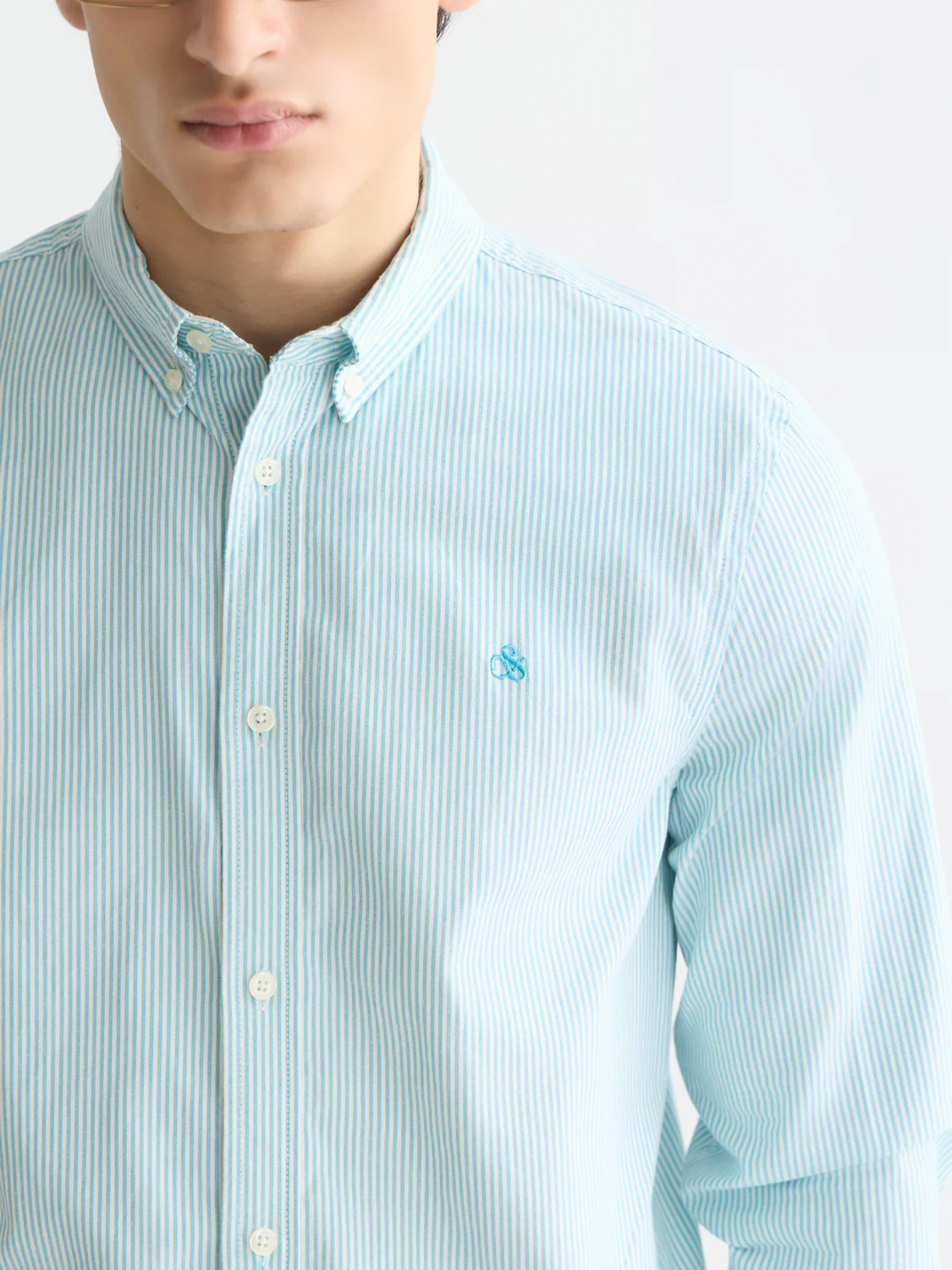 Seasonal Essentials oxford striped shirt - Image 3