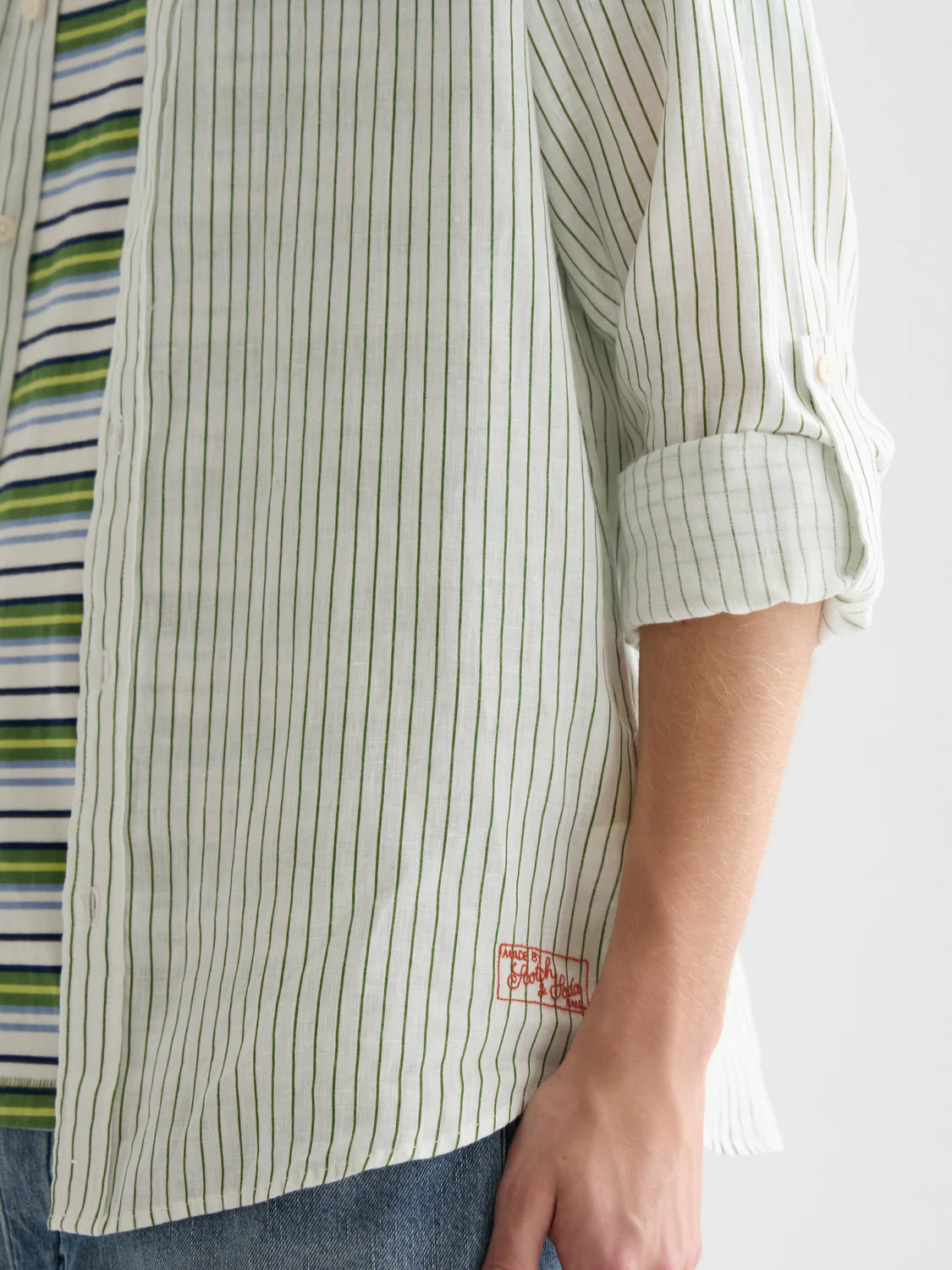 Linen striped shirt - Image 16