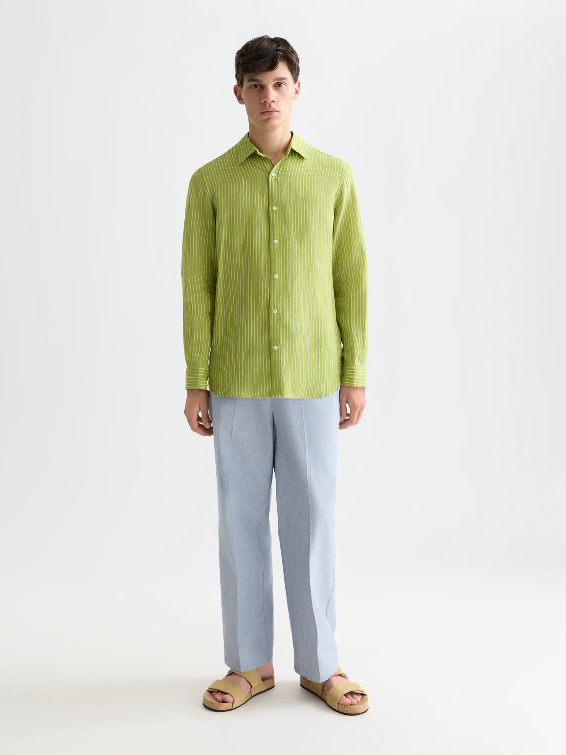 Linen striped shirt - Image 9