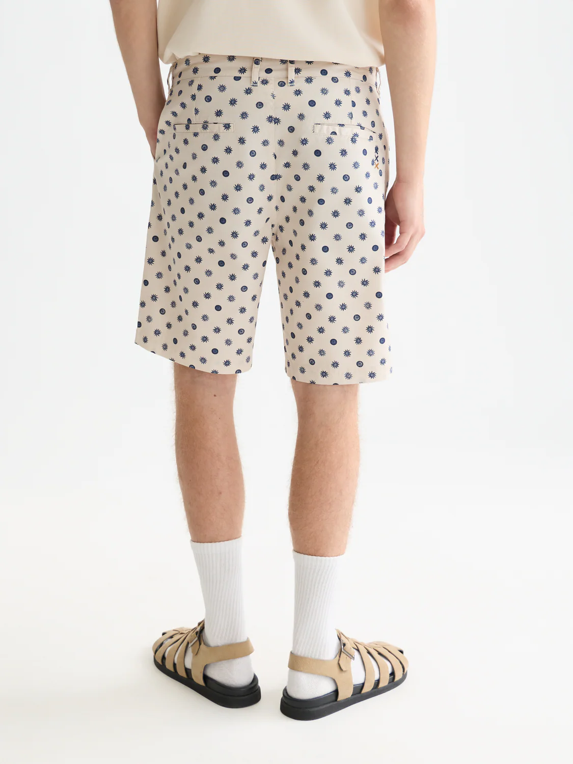 Stuart printed cotton chino shorts - Image 4