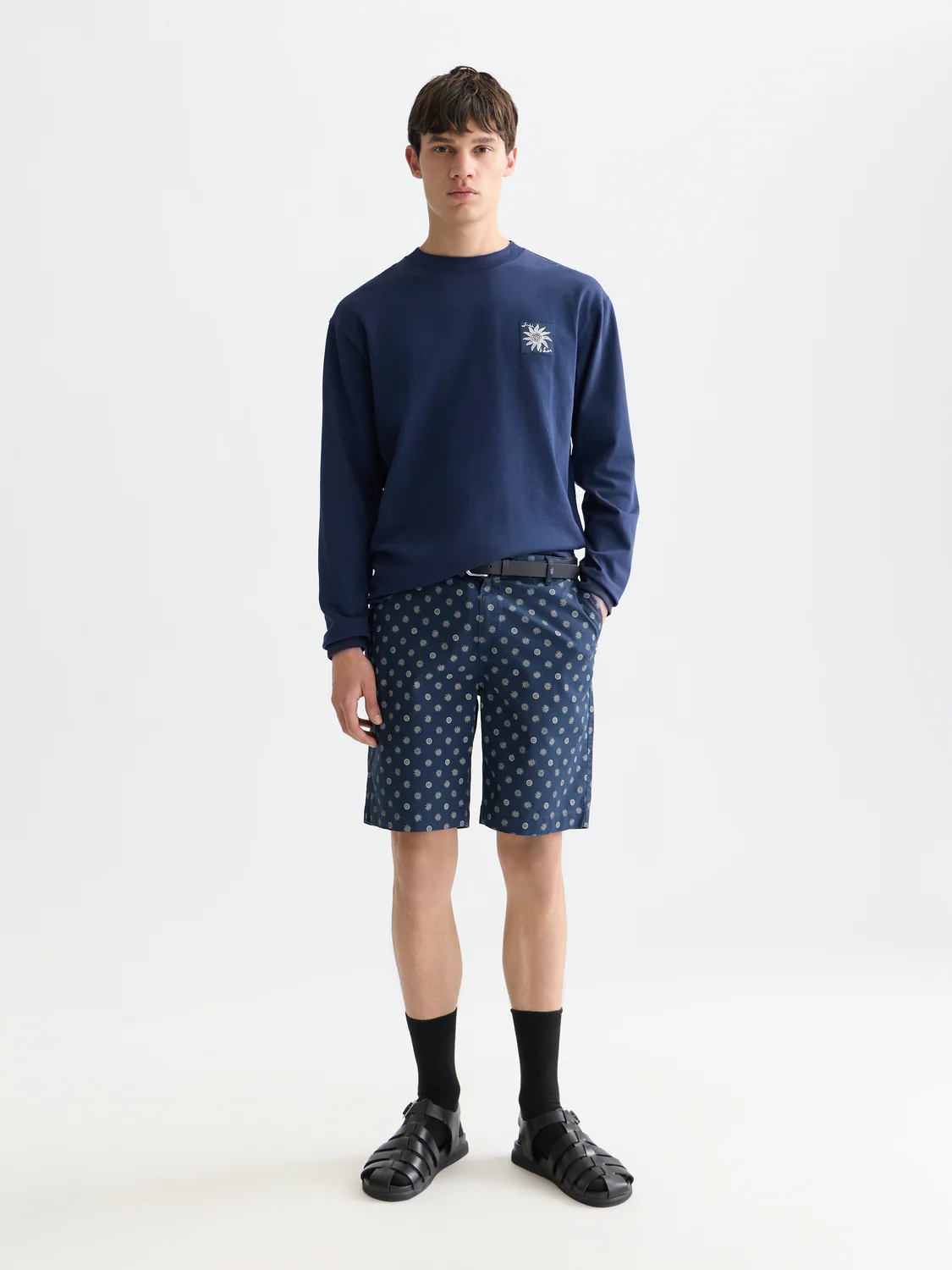 Stuart printed cotton chino shorts - Image 8