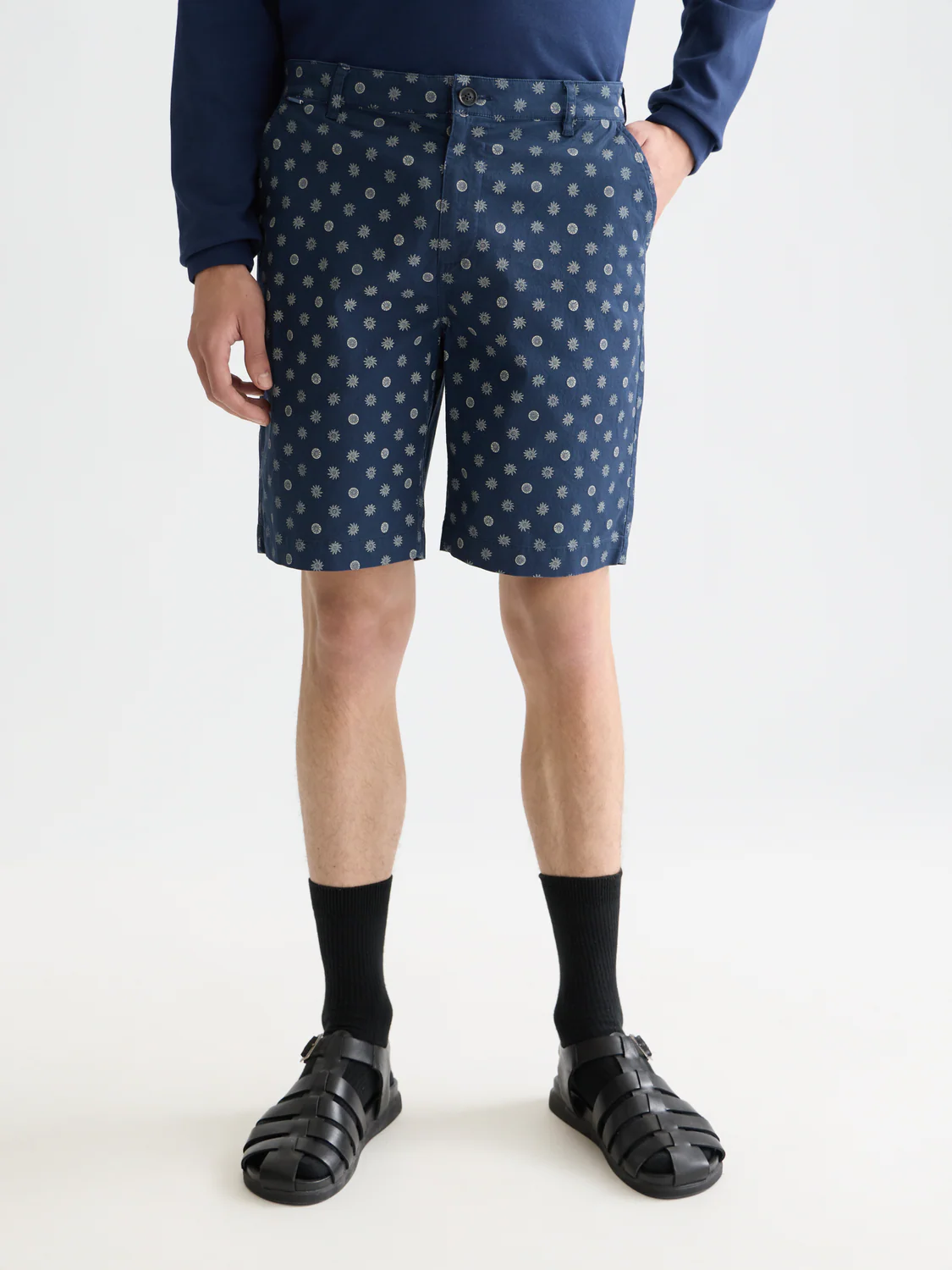 Stuart printed cotton chino shorts - Image 9