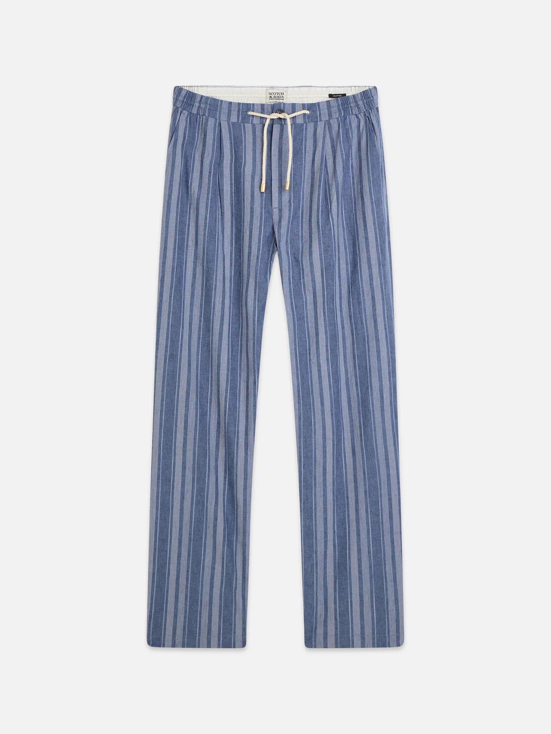 Oliver pleated linen-blend relaxed straight jogger - Image 5