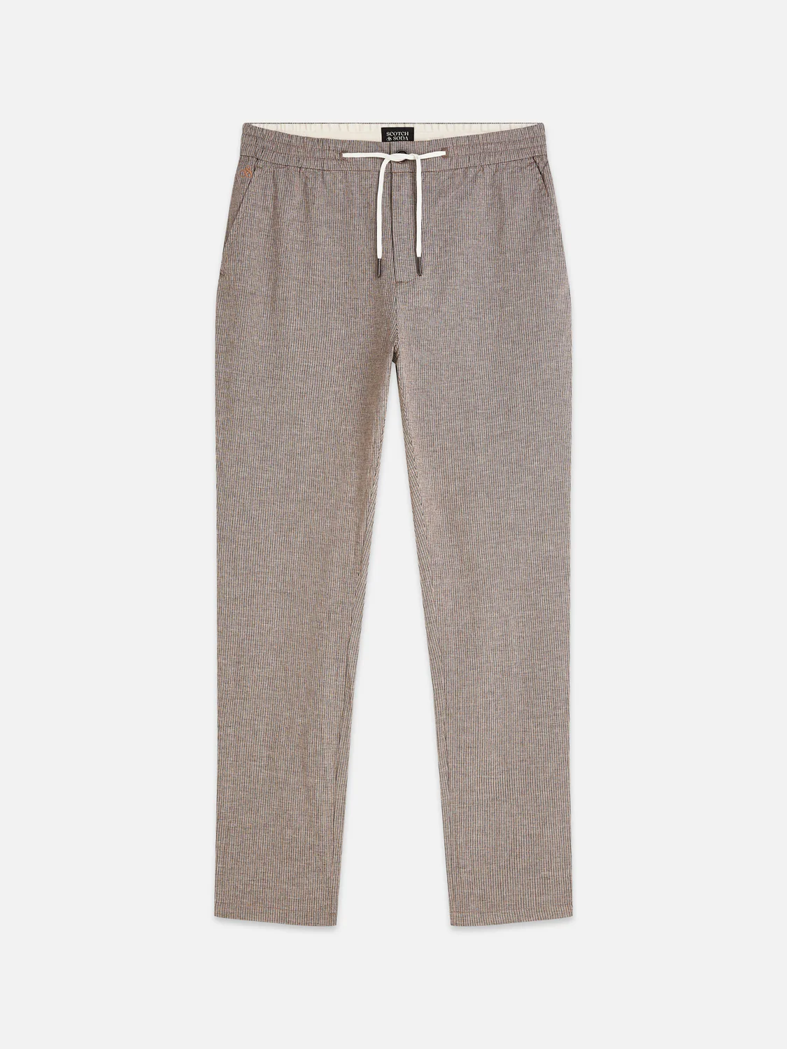 Warren yarn-dyed cotton-linen straight jogger - Image 5