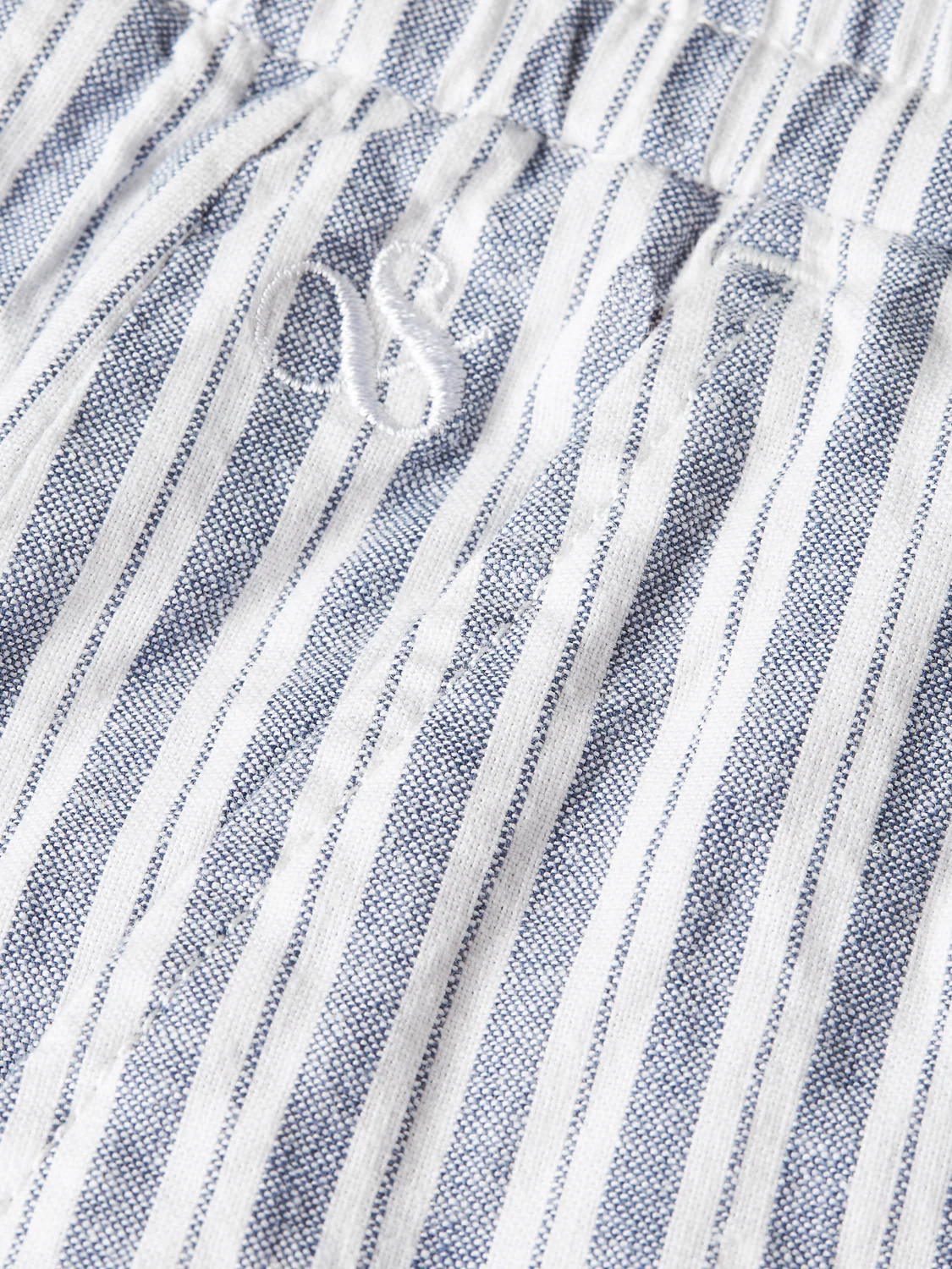Fave cotton-linen yarn-dyed bermuda shorts - Image 7