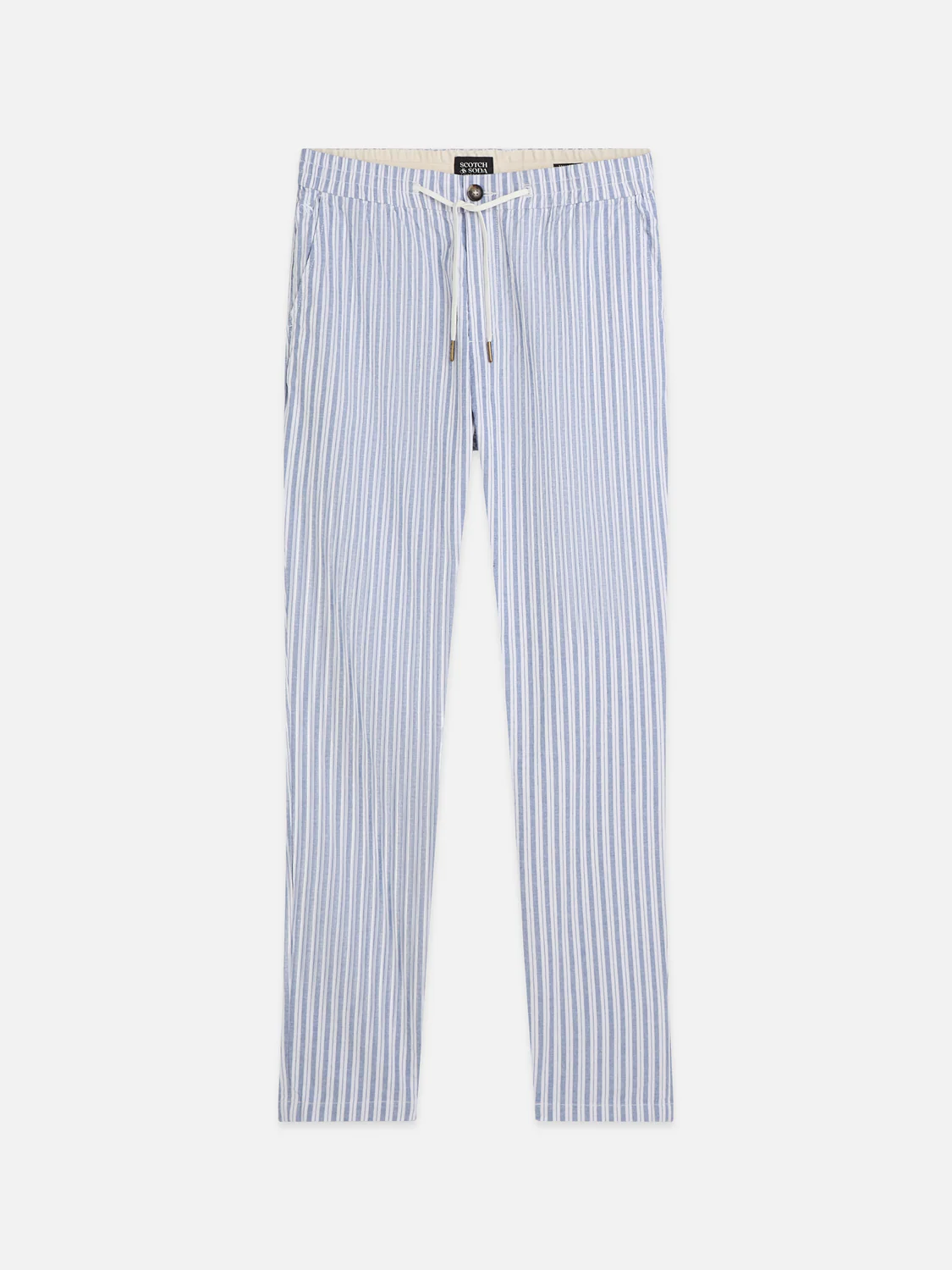 Warren yarn-dyed cotton-linen straight jogger - Image 6