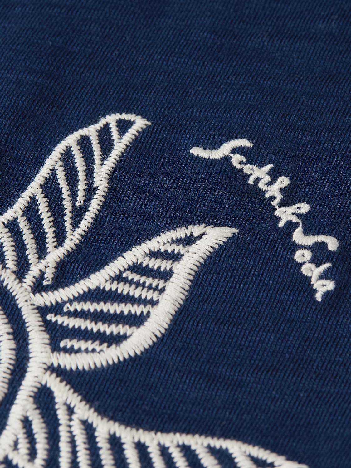 Embroidered artwork relaxed T-shirt - Image 7