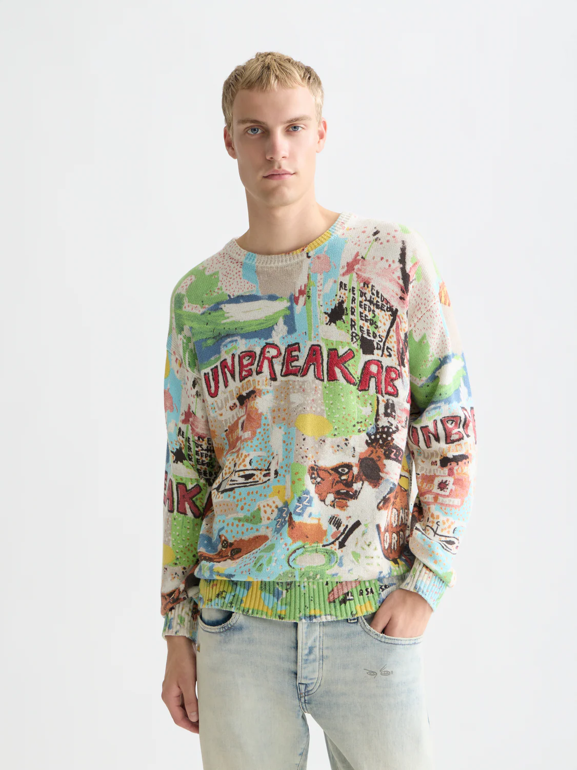 Scotch & Soda x Basquiat Printed Loose Pullover