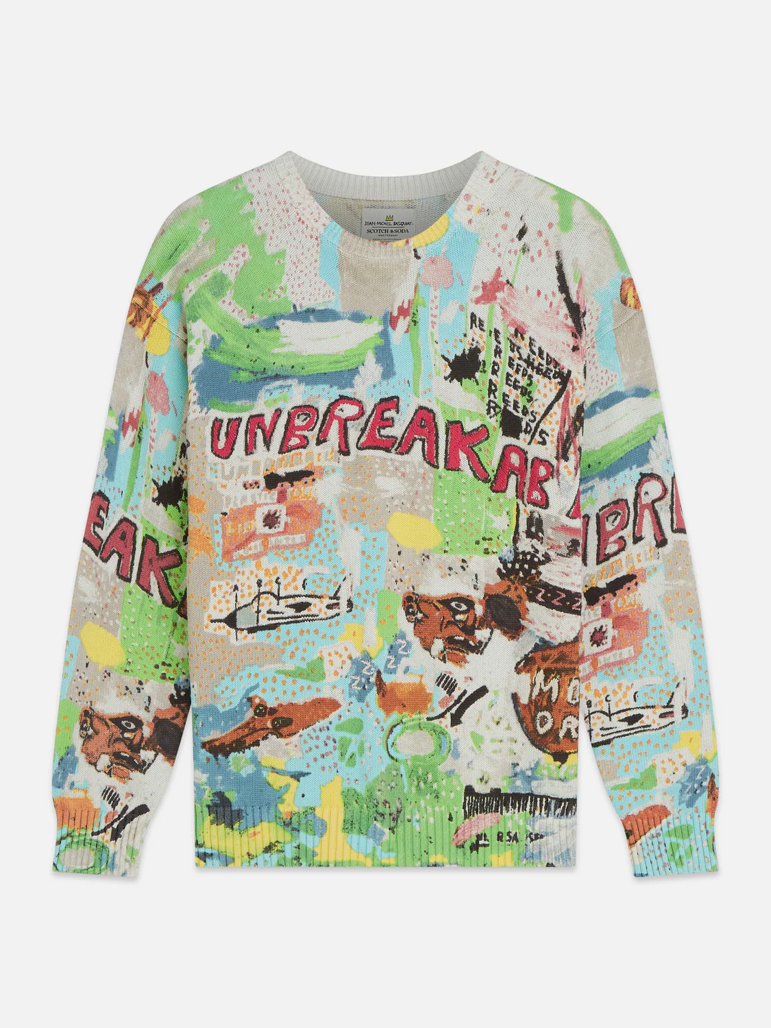 Scotch & Soda x Basquiat Printed Loose Pullover - Image 5