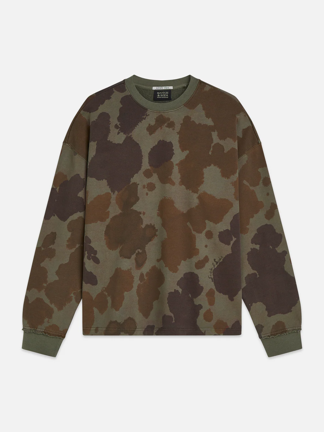 Printed over-dyed loose sweatshirt - Image 5