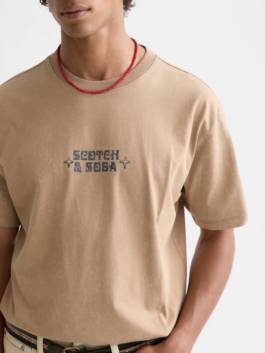 artwork relaxed snow-washed T-shirt - Image 3