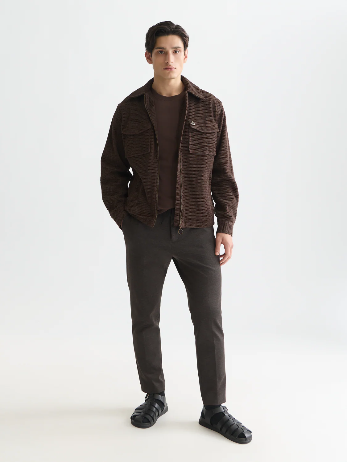 Finch yarn-dyed jersey tapered jogger