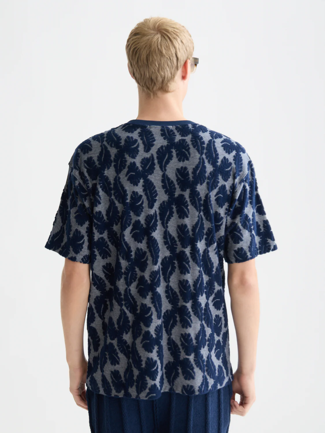 Jacquard feeder stripe relaxed T-shirt - Image 4