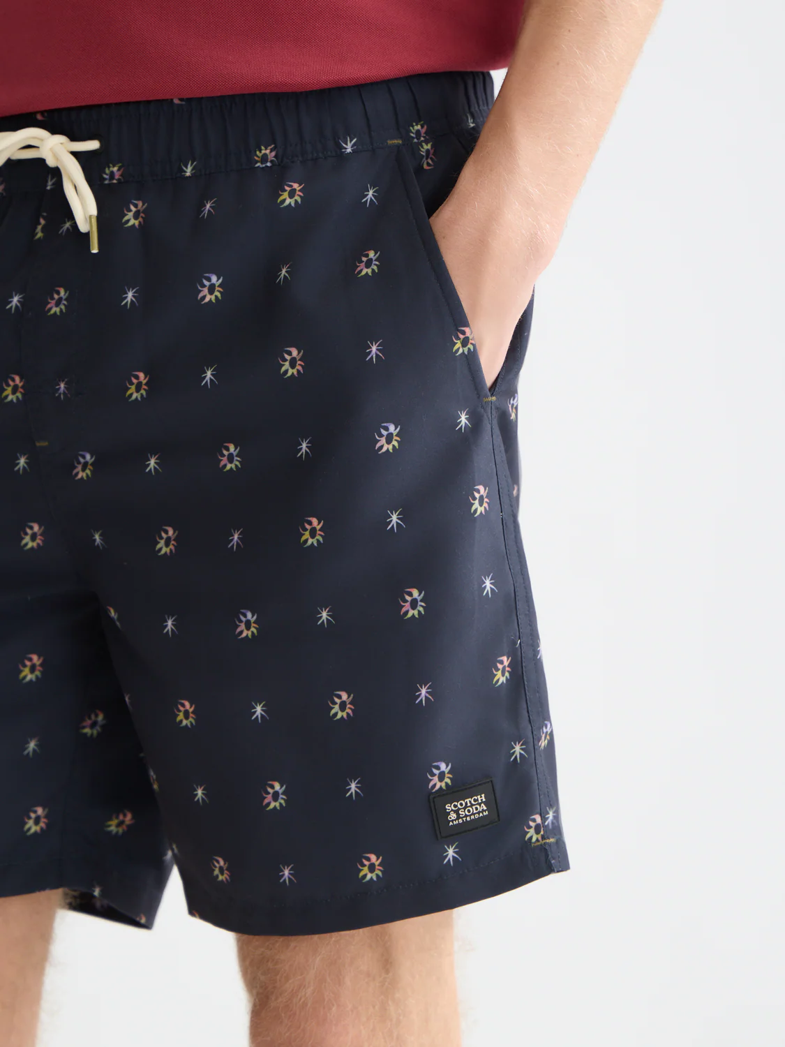 print mid-length swim shorts - Image 3