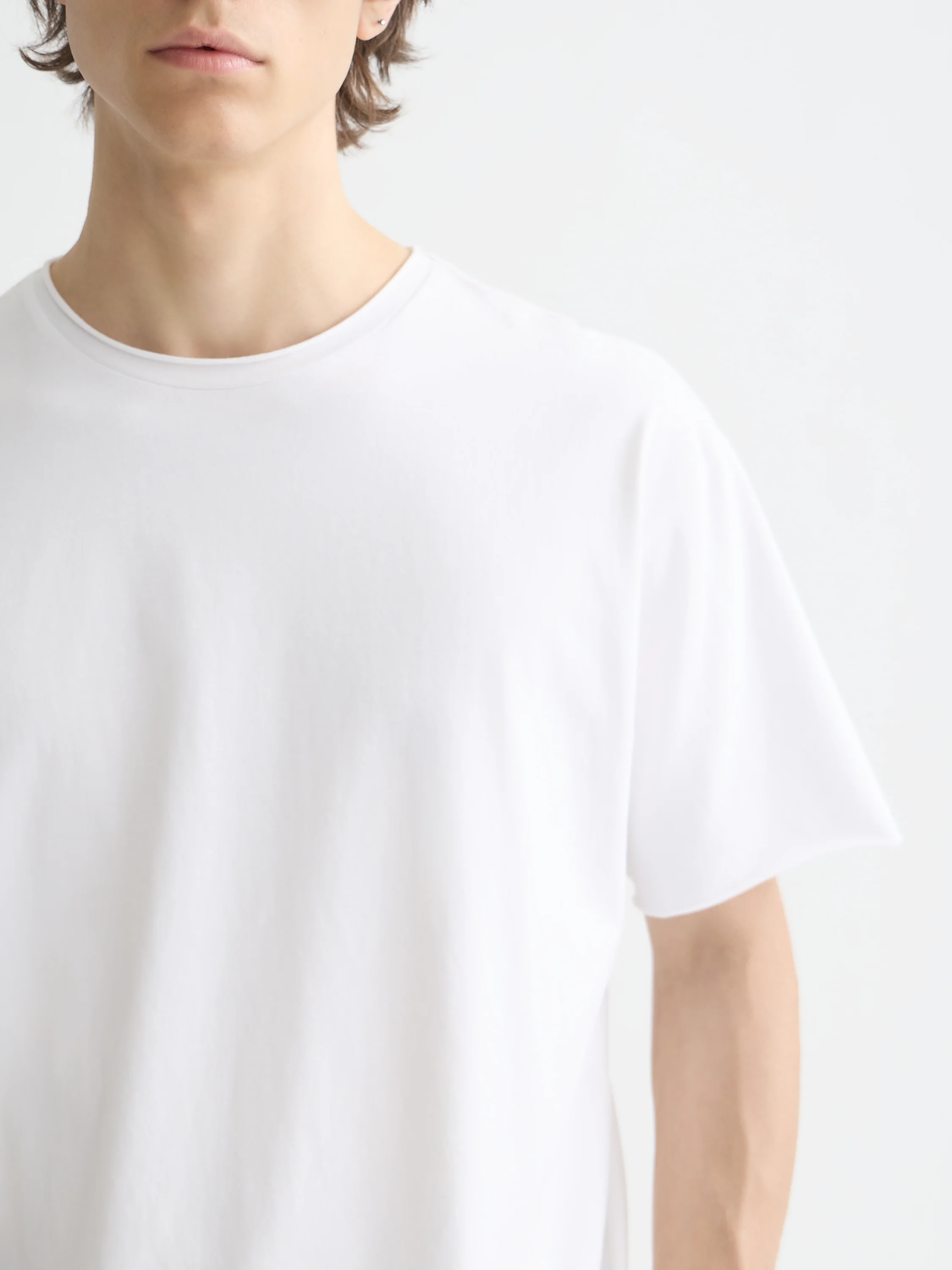 Essentials raw-edged relaxed-fit T-shirt - Image 3