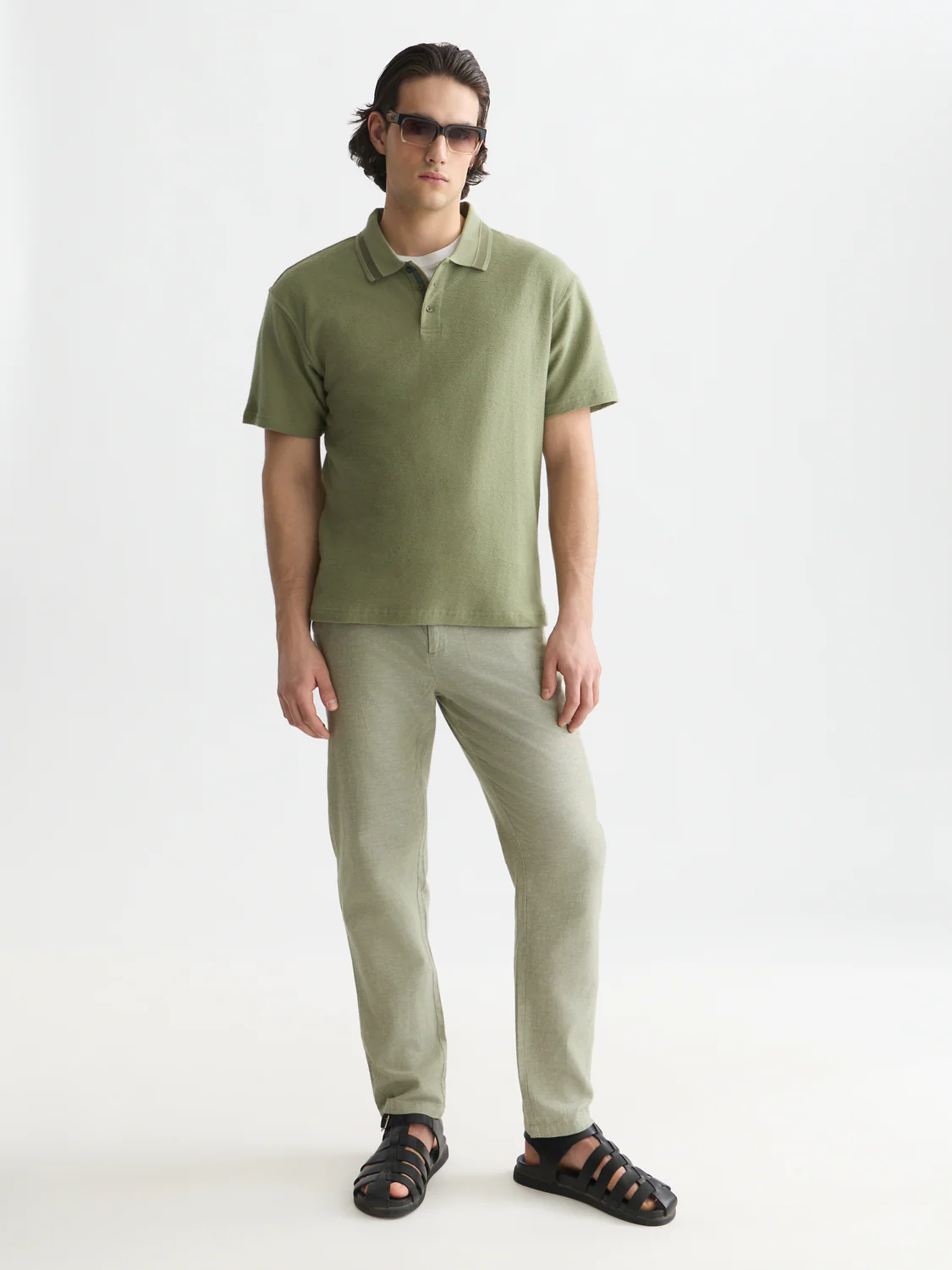 Seasonal Essentials Warren cotton-linen twill jogger